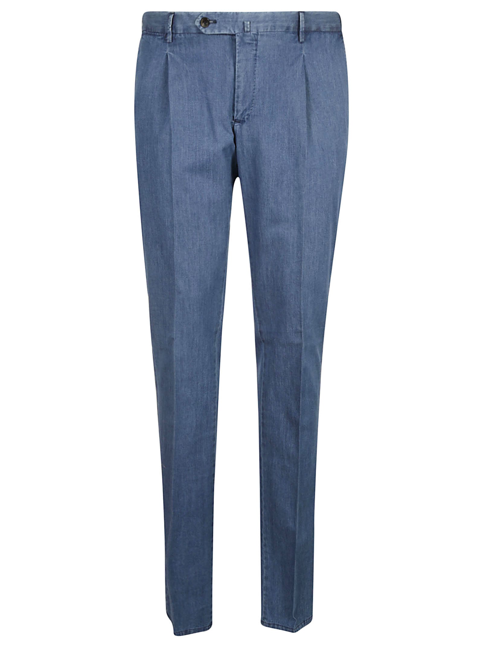 PT01 Denim Fitted Trousers