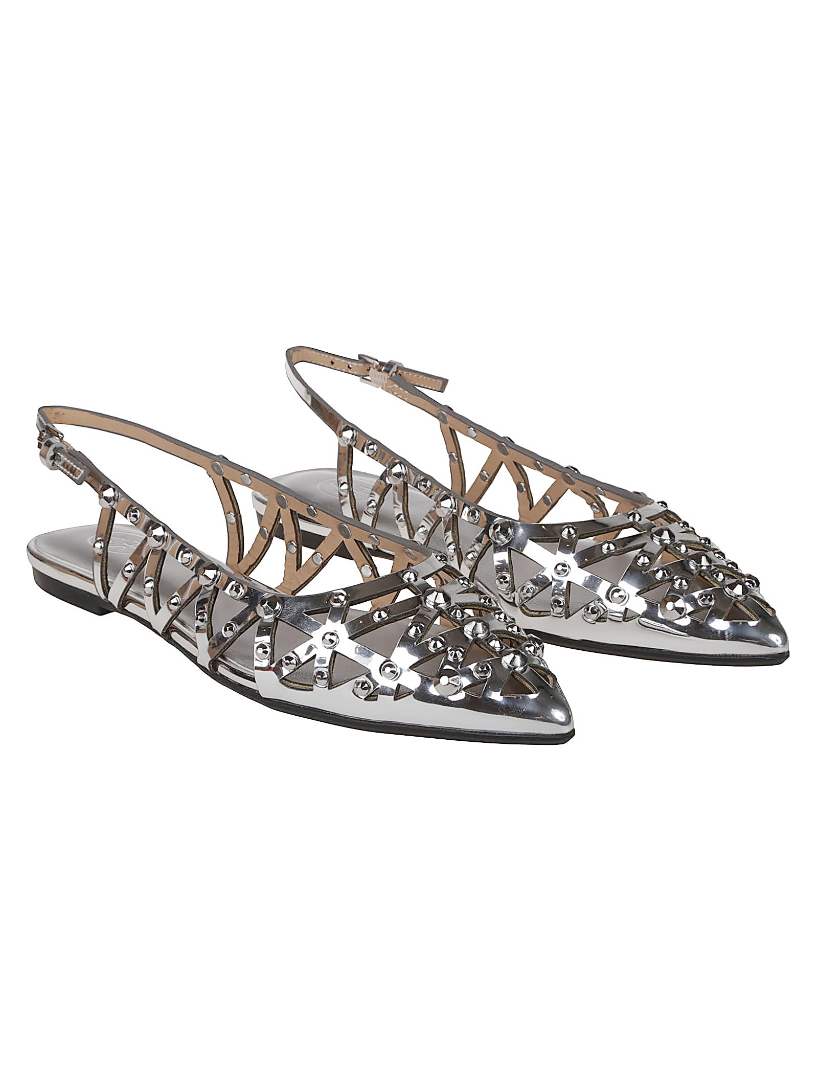 Ash Bazaar Slingback Stud Embellished Sandals