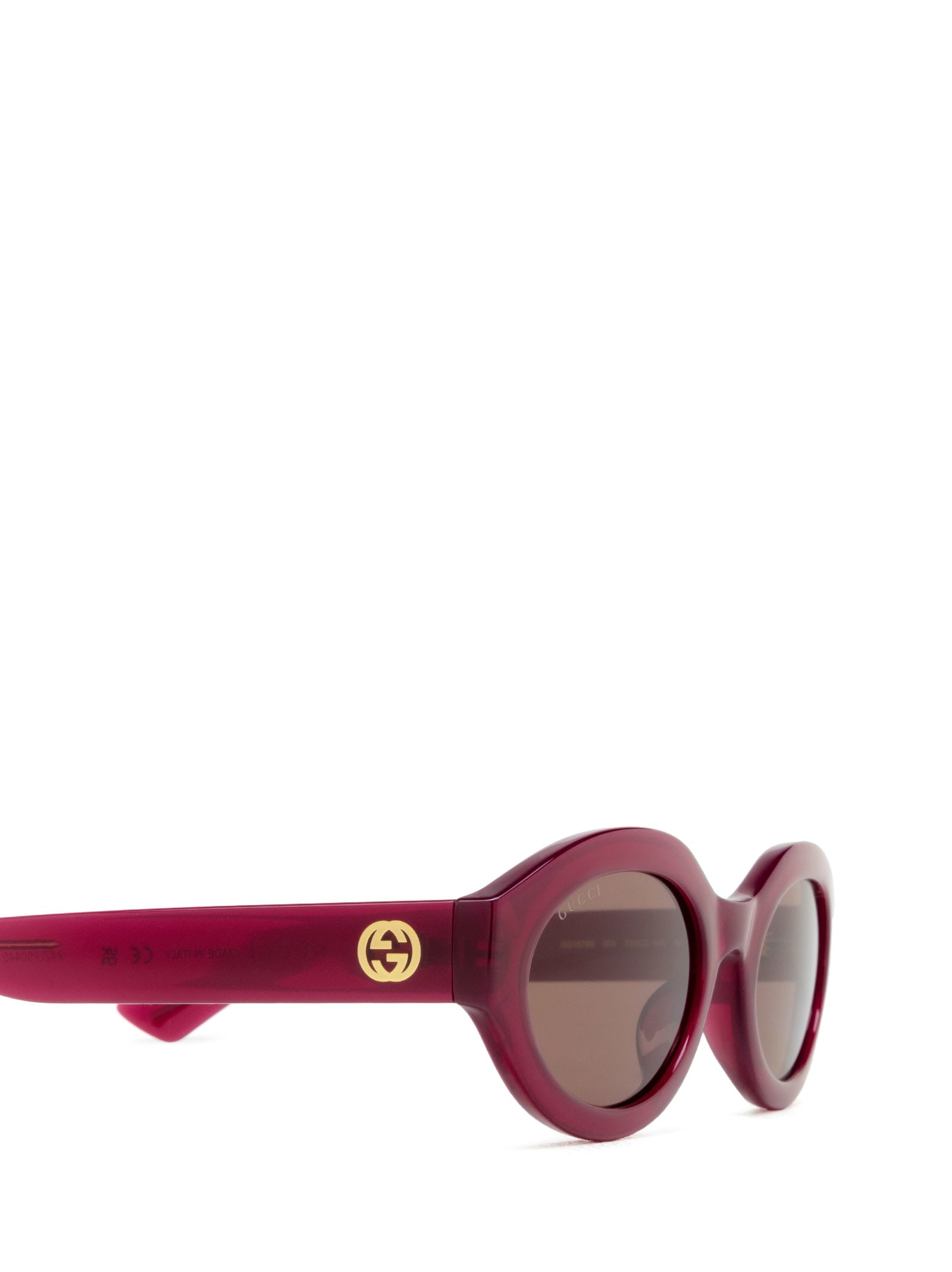 Shop Gucci Gg1579s Fuchsia Sunglasses
