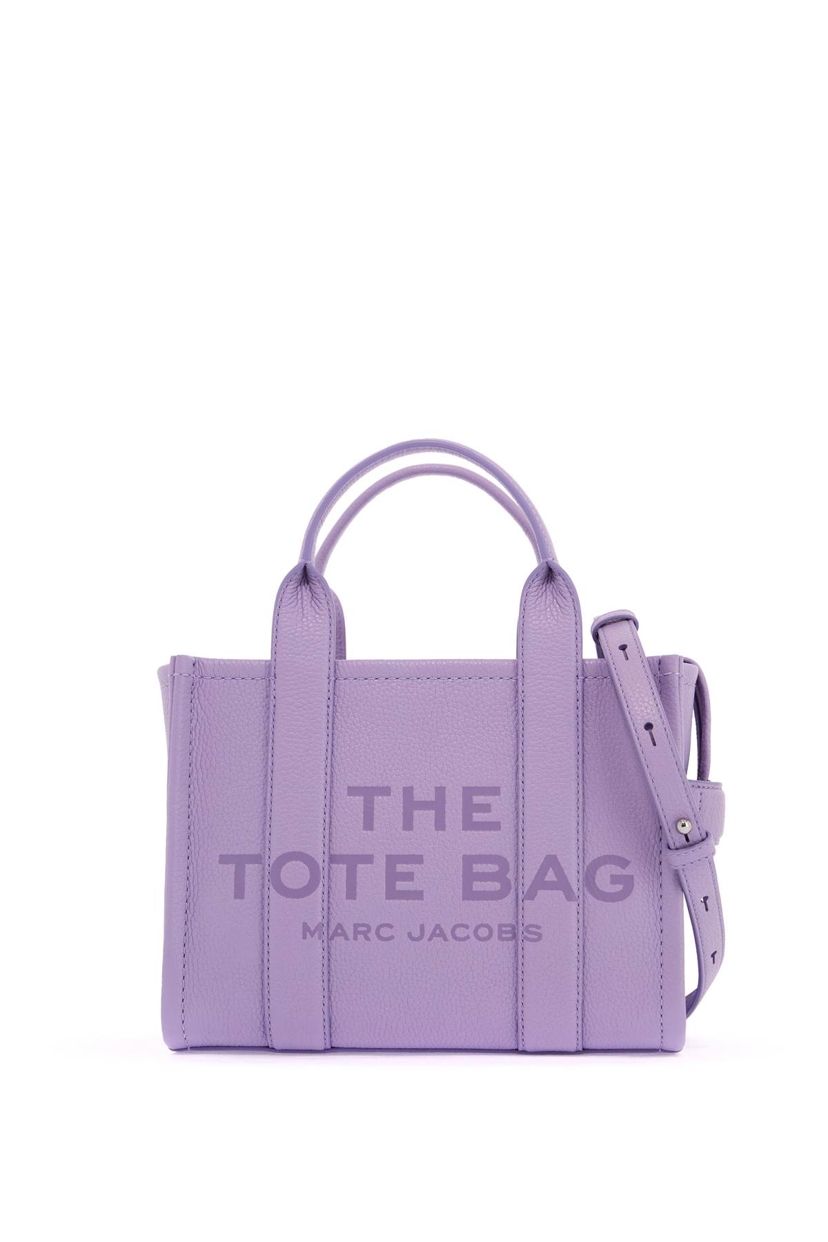 Shop Marc Jacobs The Leather Small Tote Bag In Wisteria (purple)