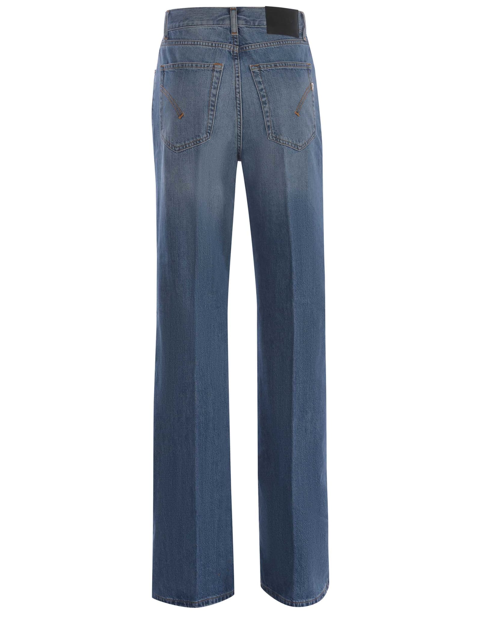 Shop Dondup Jeans  Amber Made Of Denim In Denim Azzurro