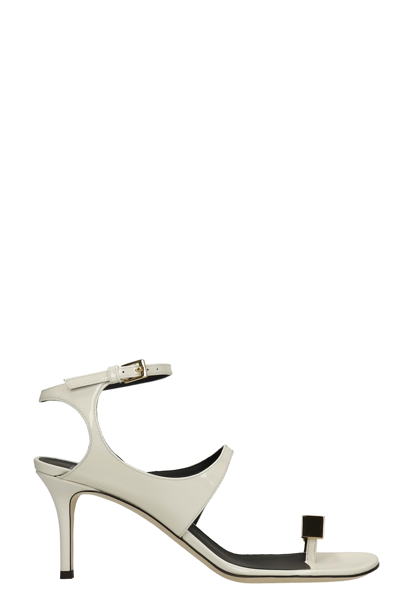 Giuseppe Zanotti Giubecca Sandals In White Patent Leather