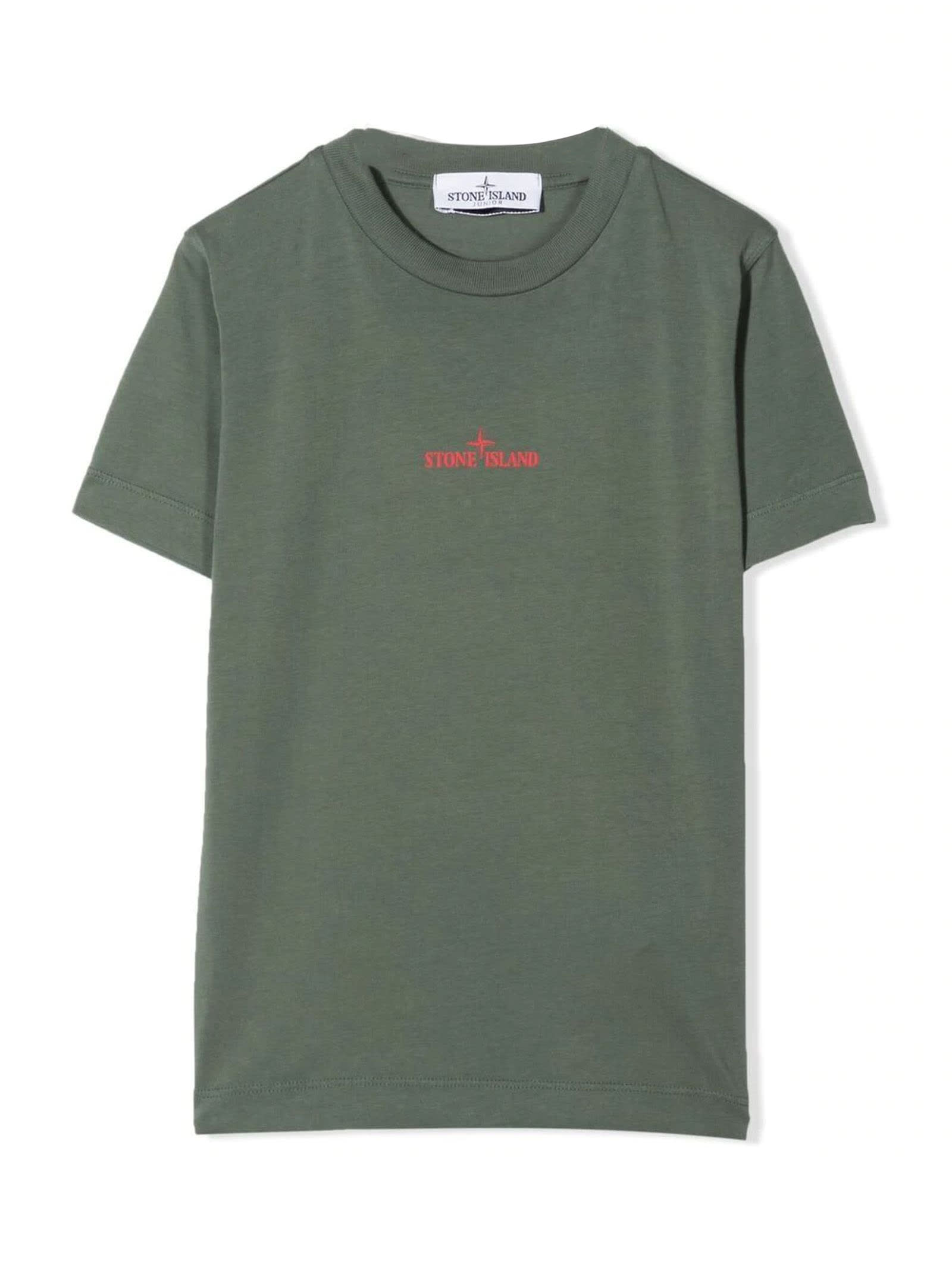 Stone Island Green Cotton T-shirt