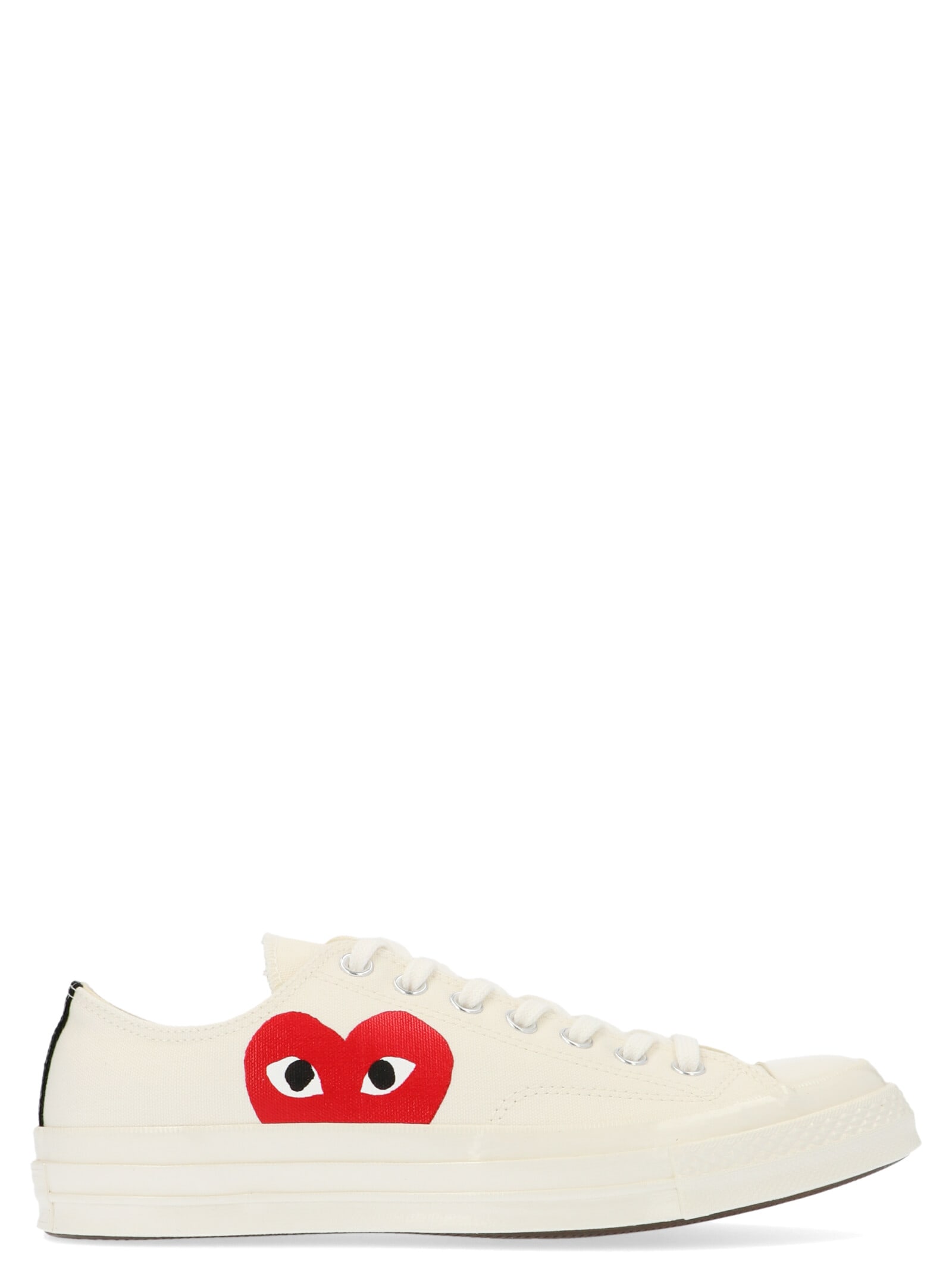Comme Des Garçons Play Off-white Converse Edition Half Heart Chuck 70 Low Sneakers In White