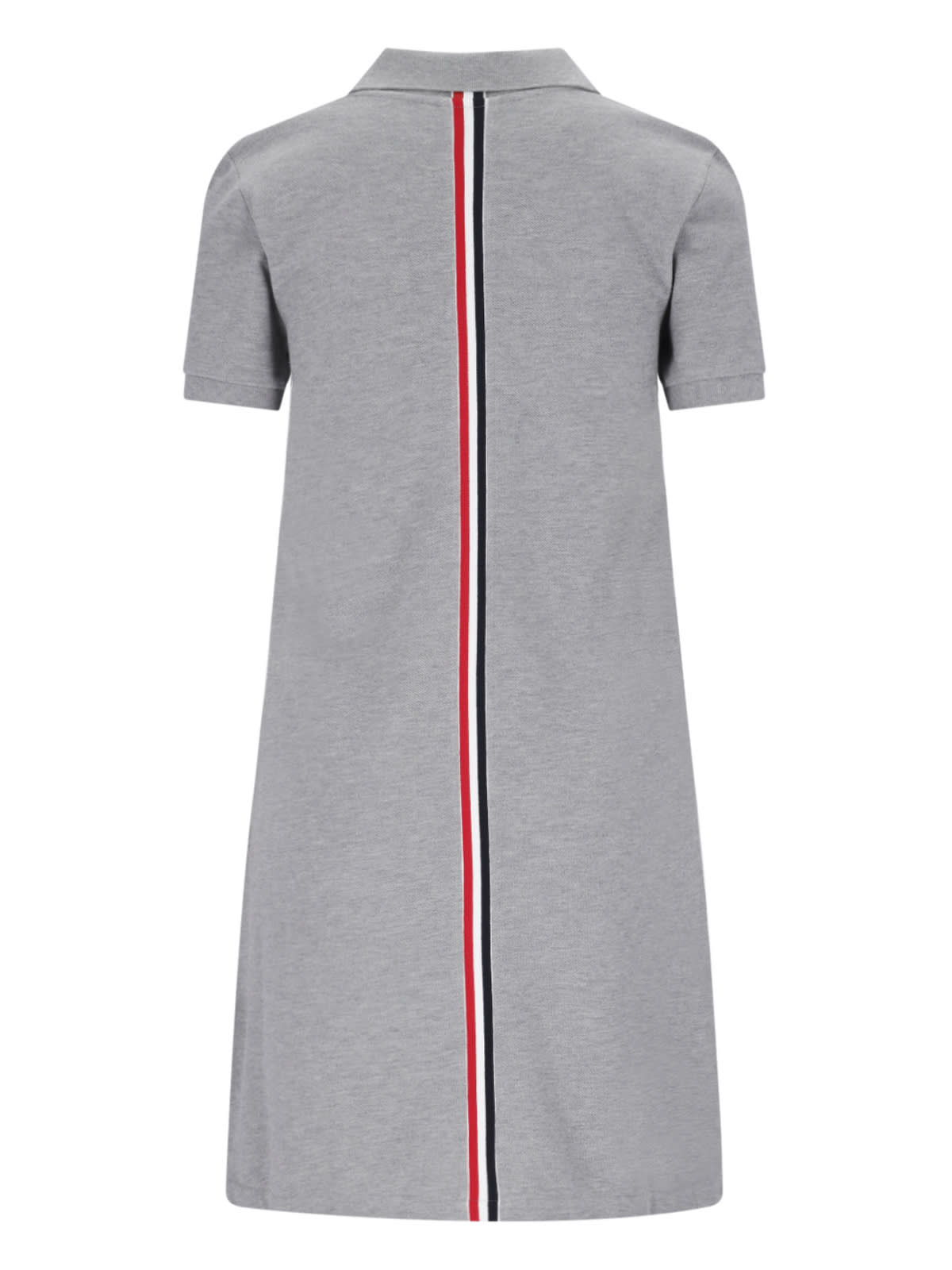 Shop Thom Browne Mini Knit Dress In Gray