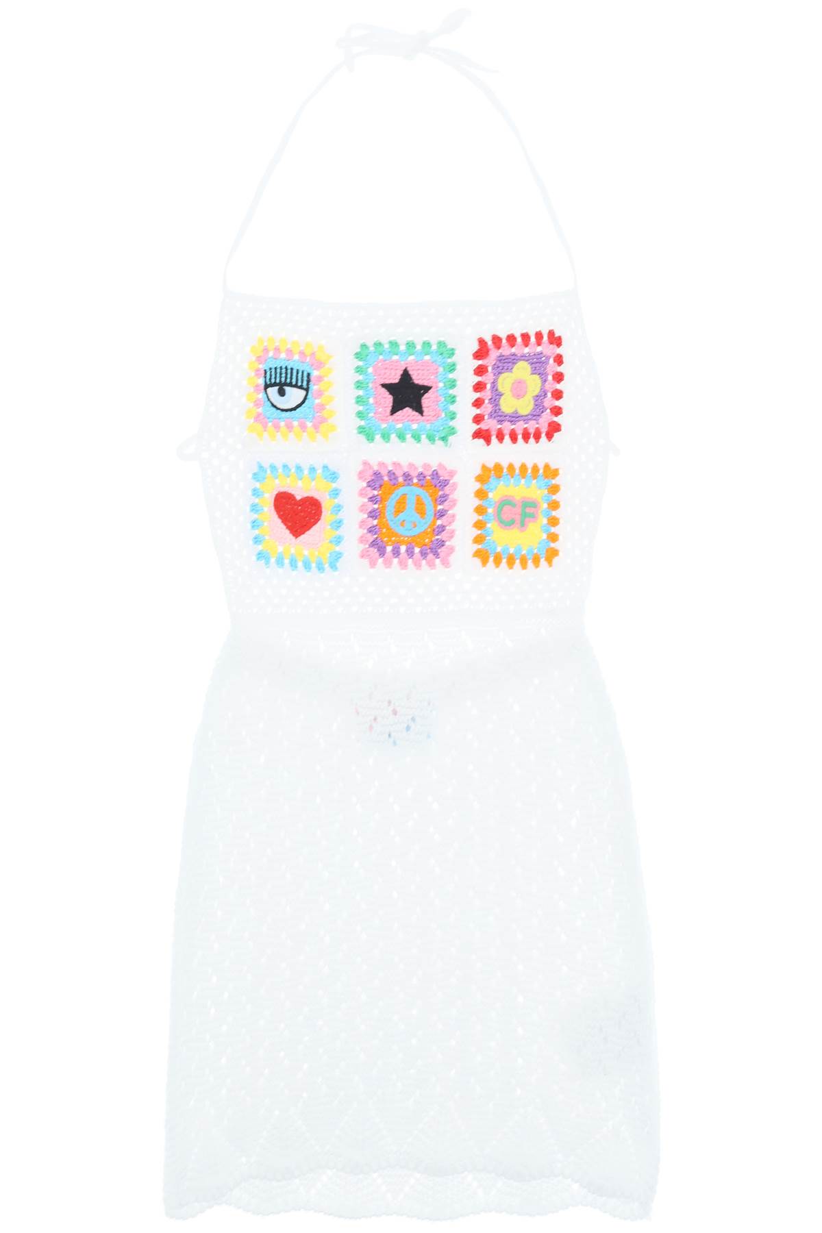 Chiara Ferragni Crochet Mini Dress