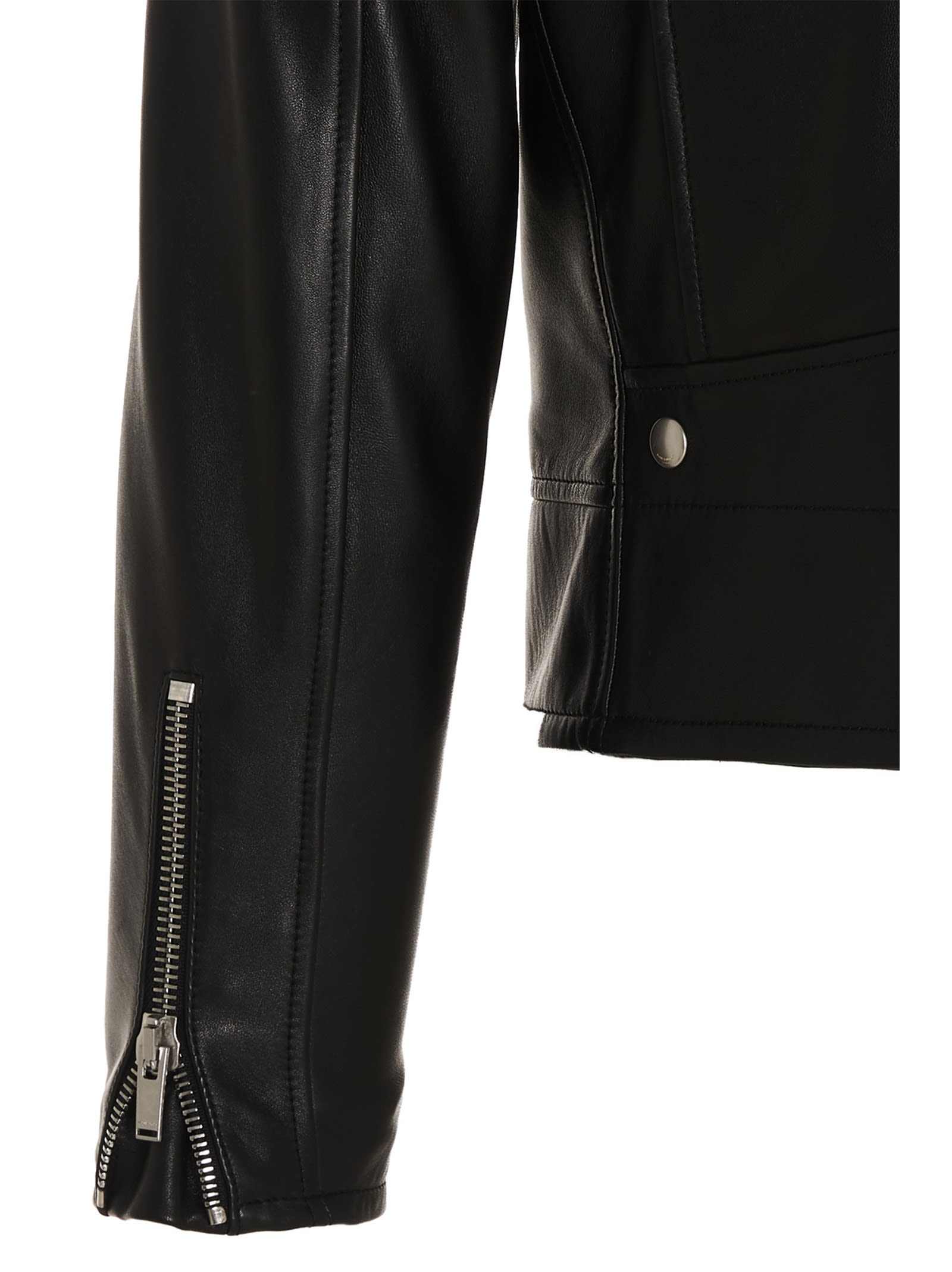 Shop Saint Laurent Classic Motorcycle Nail In Black