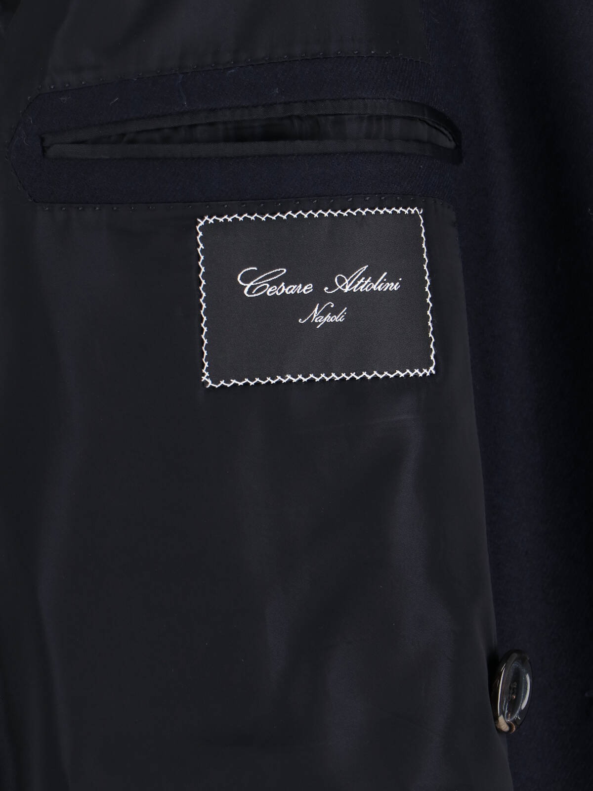 Cesare Attolini Double-breasted Coat In Black