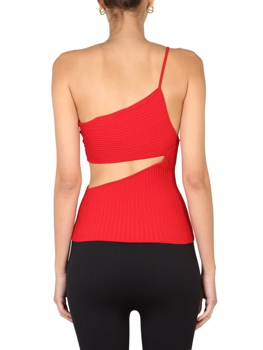 Shop Andreädamo One-piece Top In Red