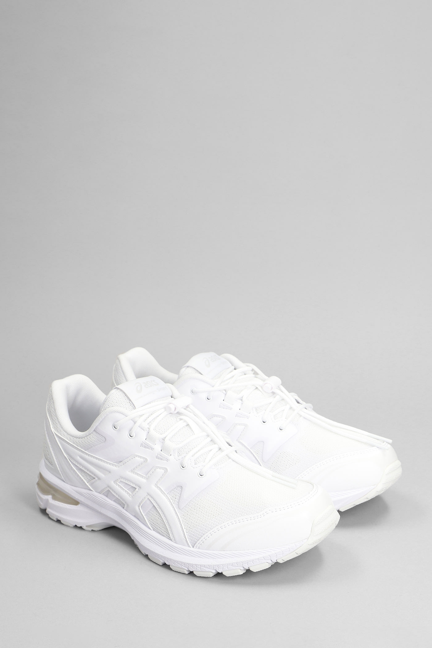 Shop Comme Des Garçons Shirt Gel-terrain Sneakers In White Leather And Fabric