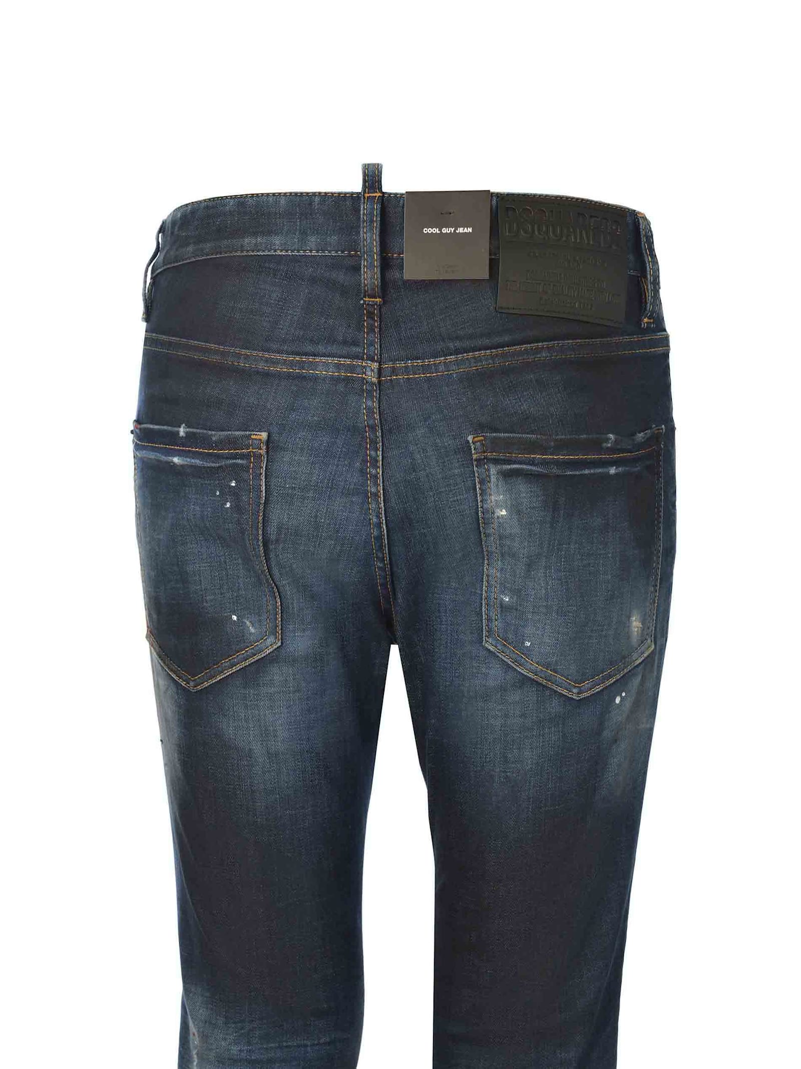 Shop Dsquared2 Jeans  Cool Guy Made Of Denim In Denim Blu