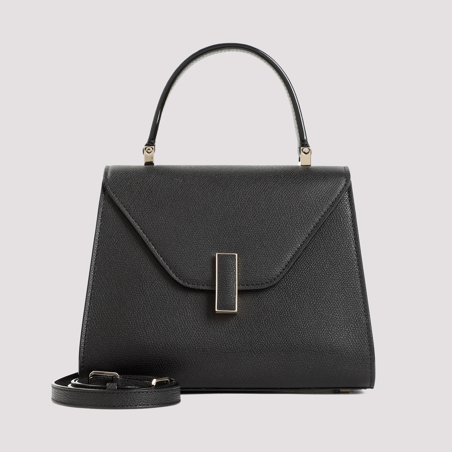 Valextra Iside Top Handle Mini Bag In Black