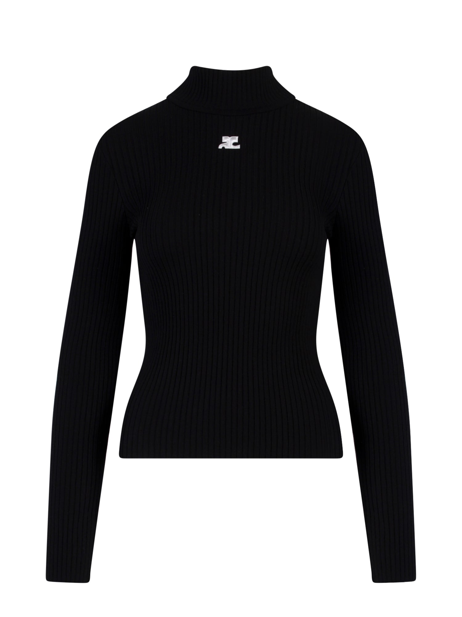 Shop Courrèges Sweater In Black