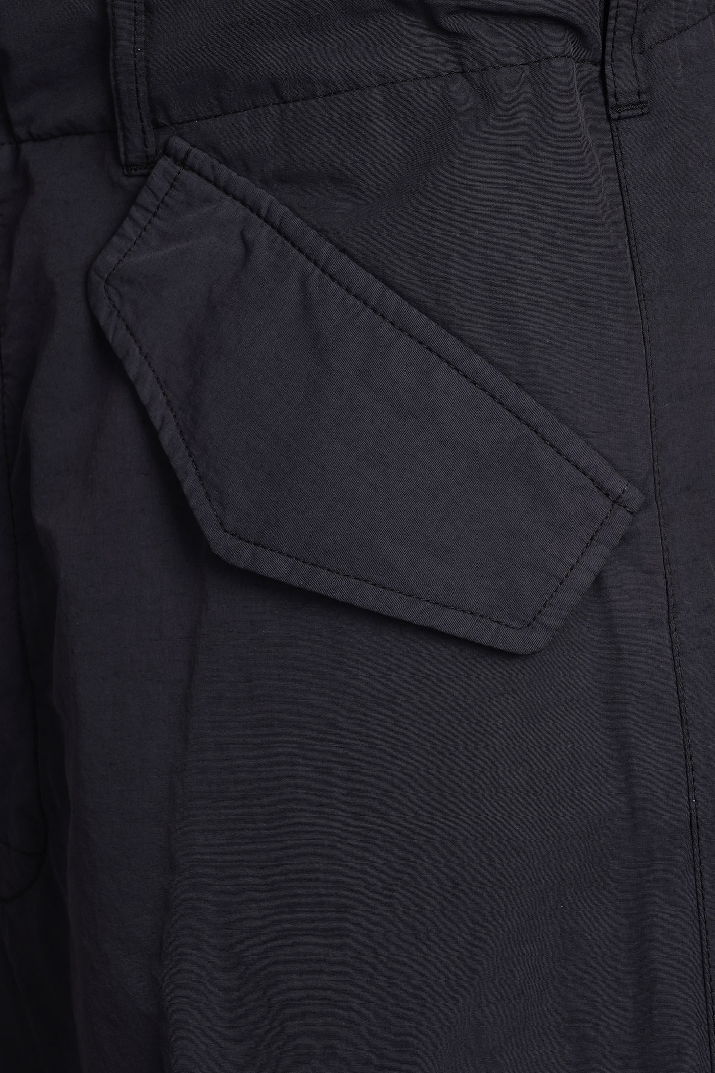 Shop Laneus Pants In Black Cotton