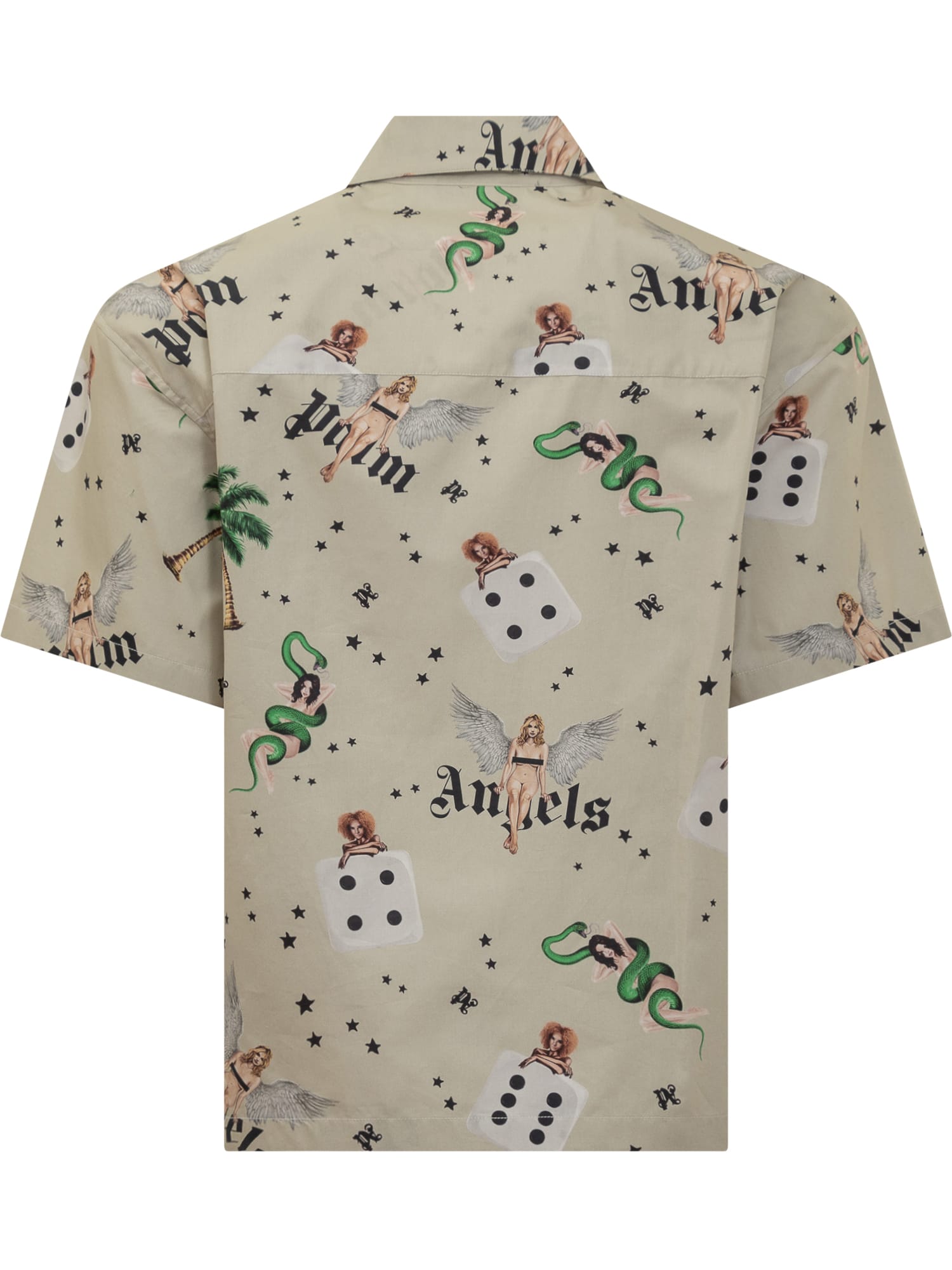 PALM ANGELS PIN UP BOOWLING SHIRT