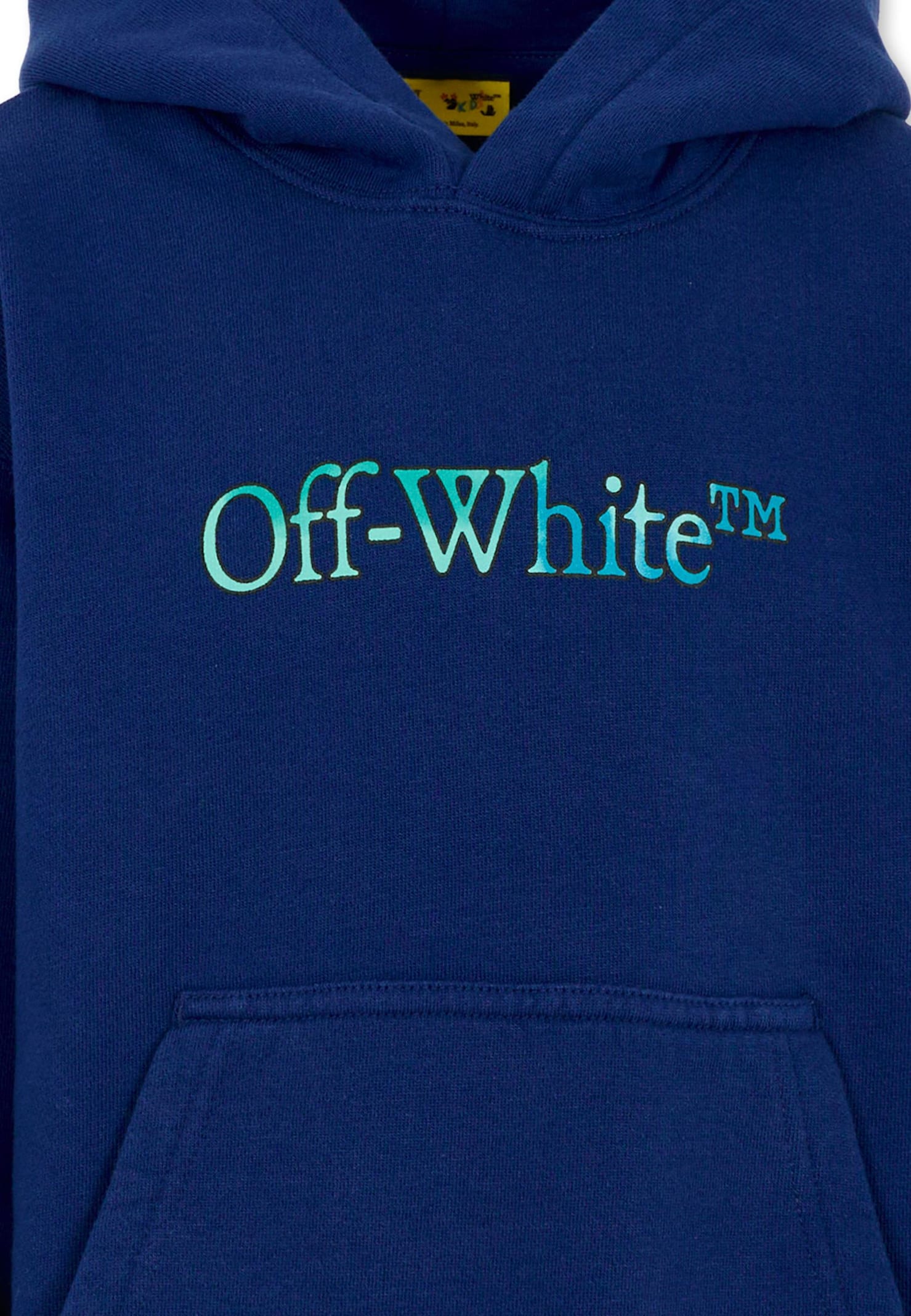 Off-white Hooded Sweatshirt In Blue