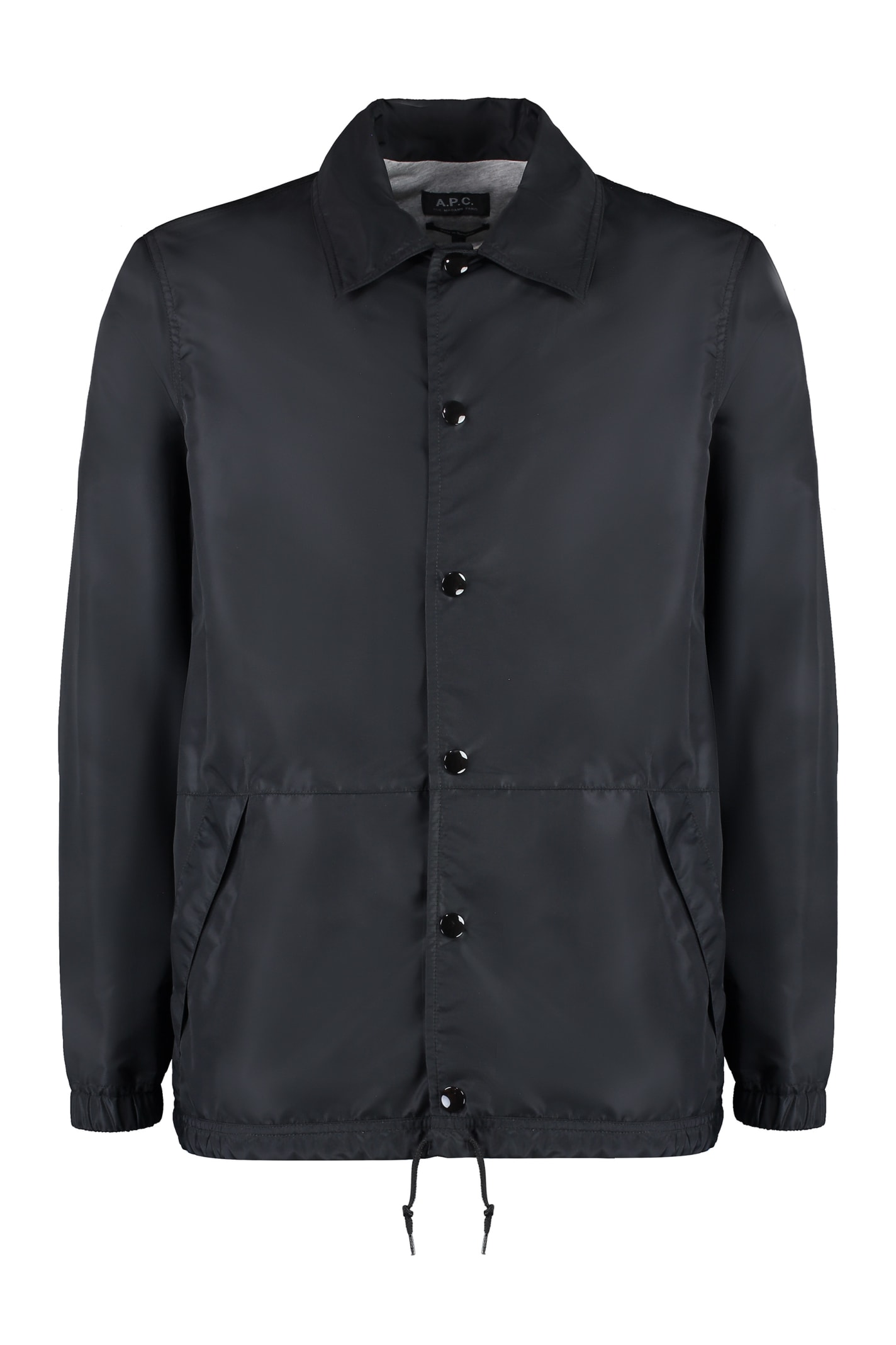 Shop Apc Aleksi Nylon Jacket In Black