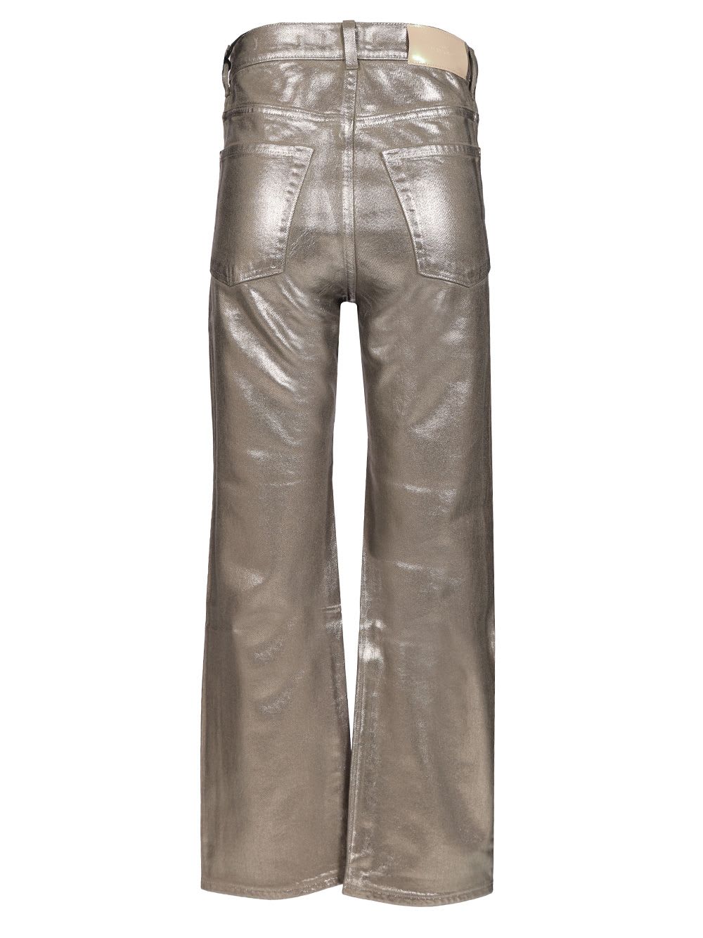 Shop 7 For All Mankind Logan Coated Jeans In Silver