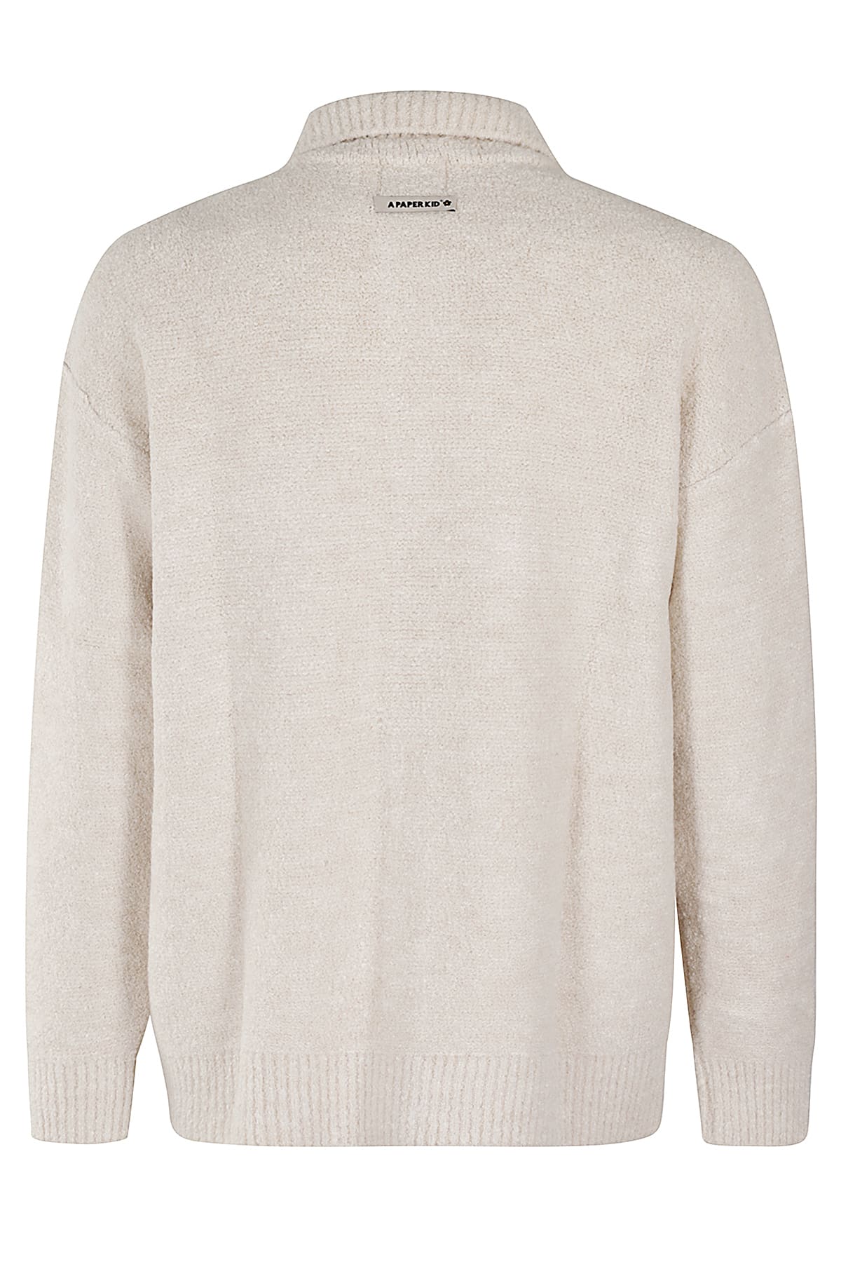 Shop A Paper Kid Knitted Shirt In Crema