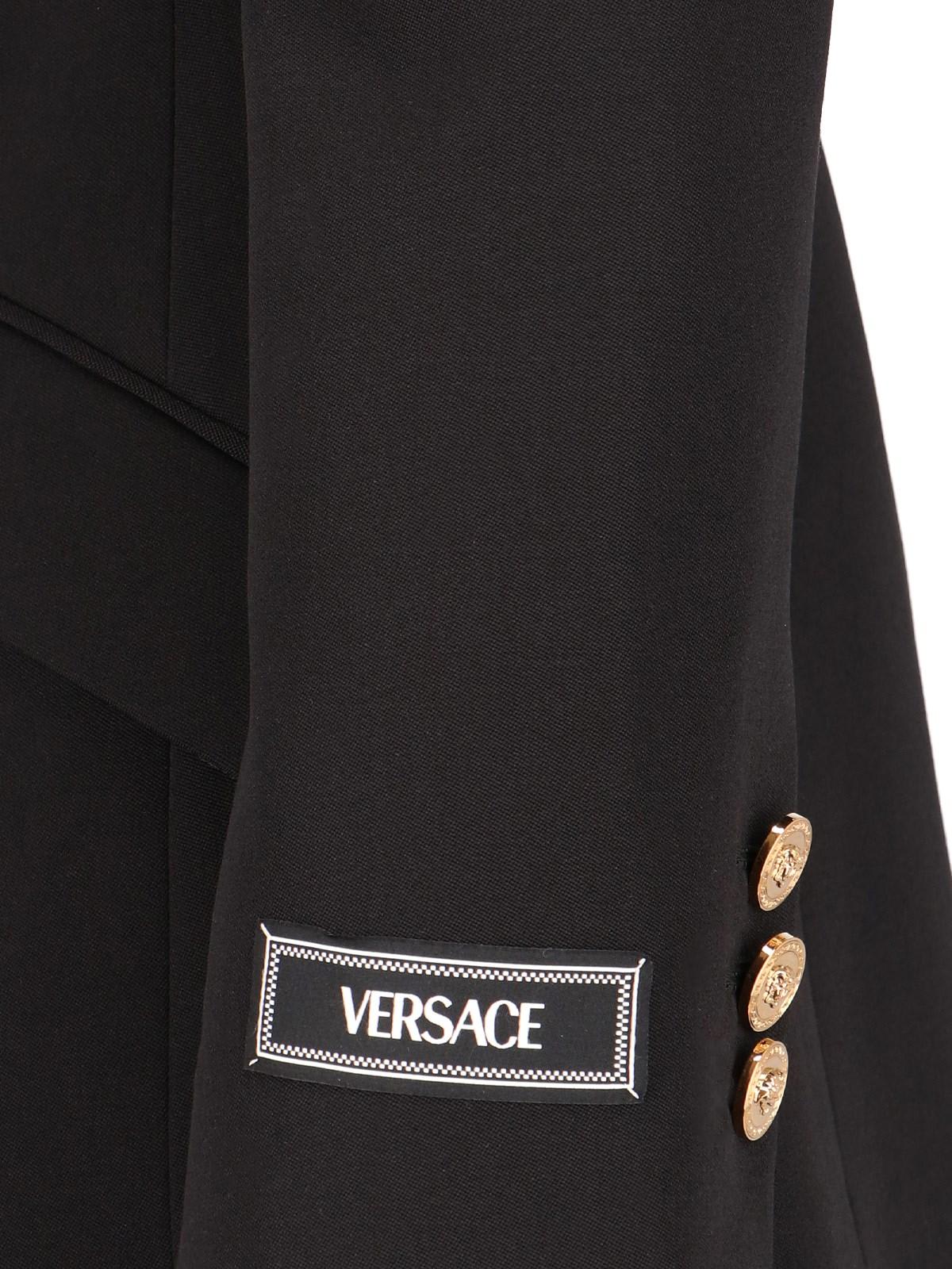 Shop Versace Medusa Single Breast Blazer Jacket