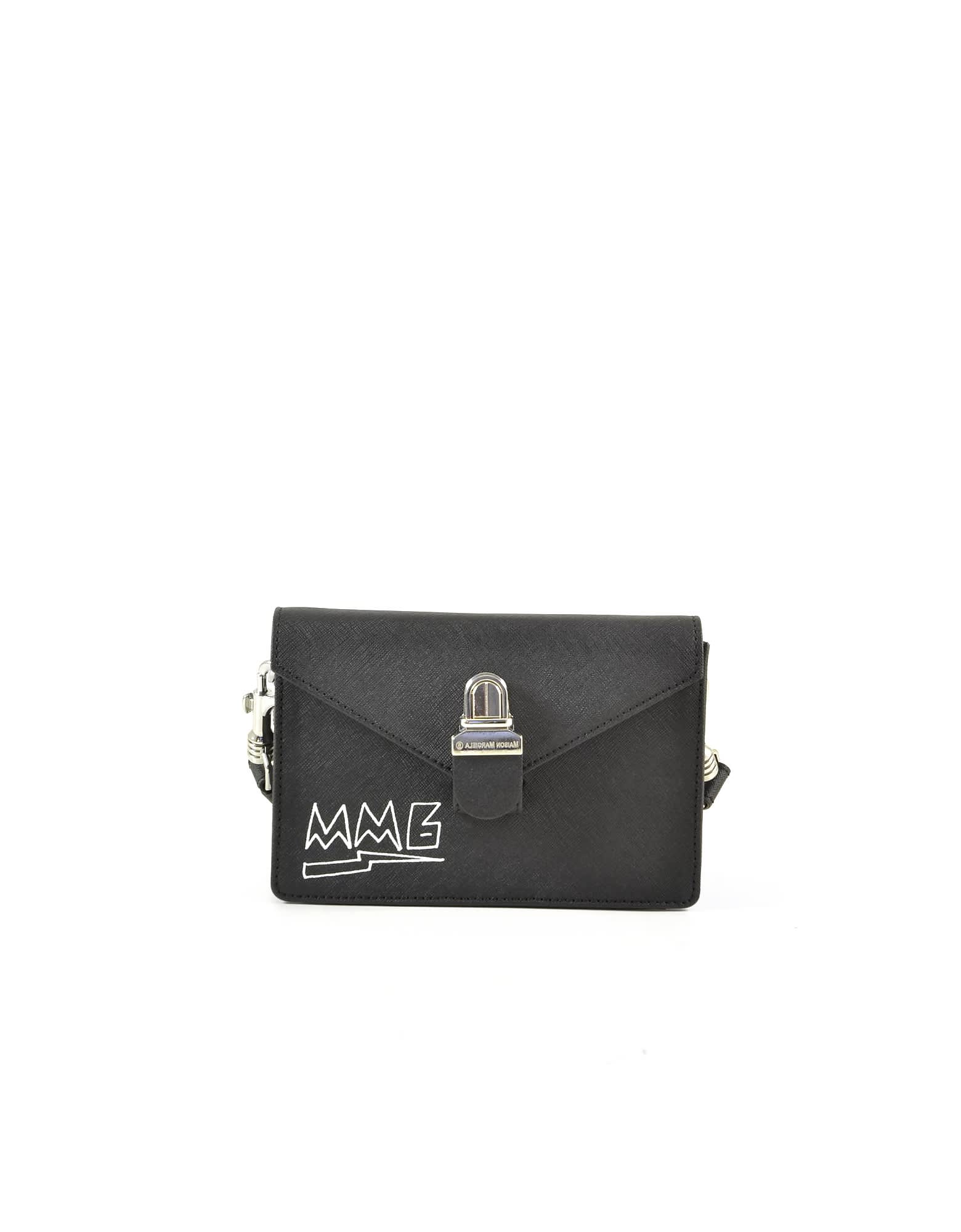 MM6 Maison Margiela Mm6 Maison Martin Margiela Black Signature Convertible Shoulder Bag