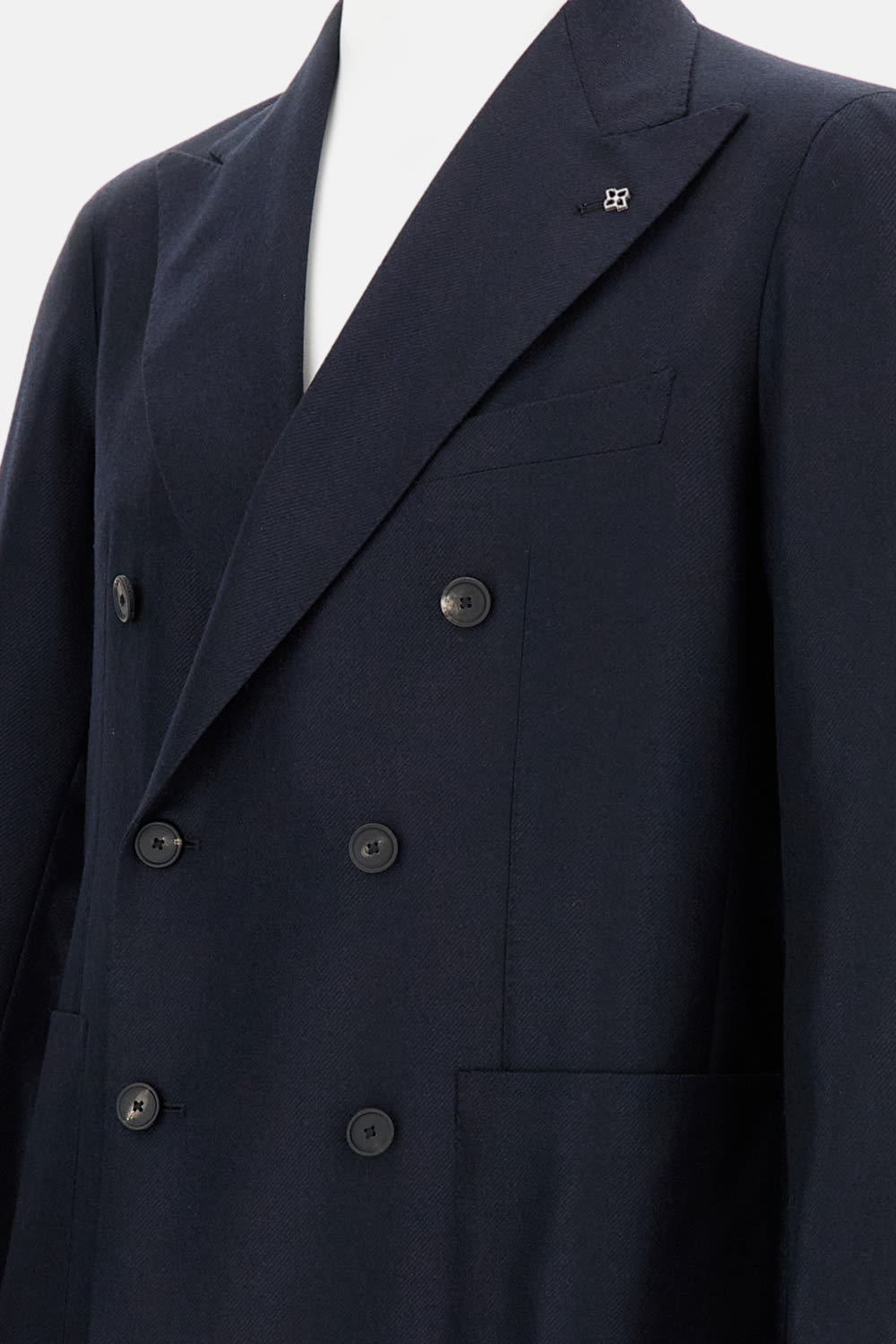 Tagliatore Double-breasted Patch-pocket Blazer In Blue
