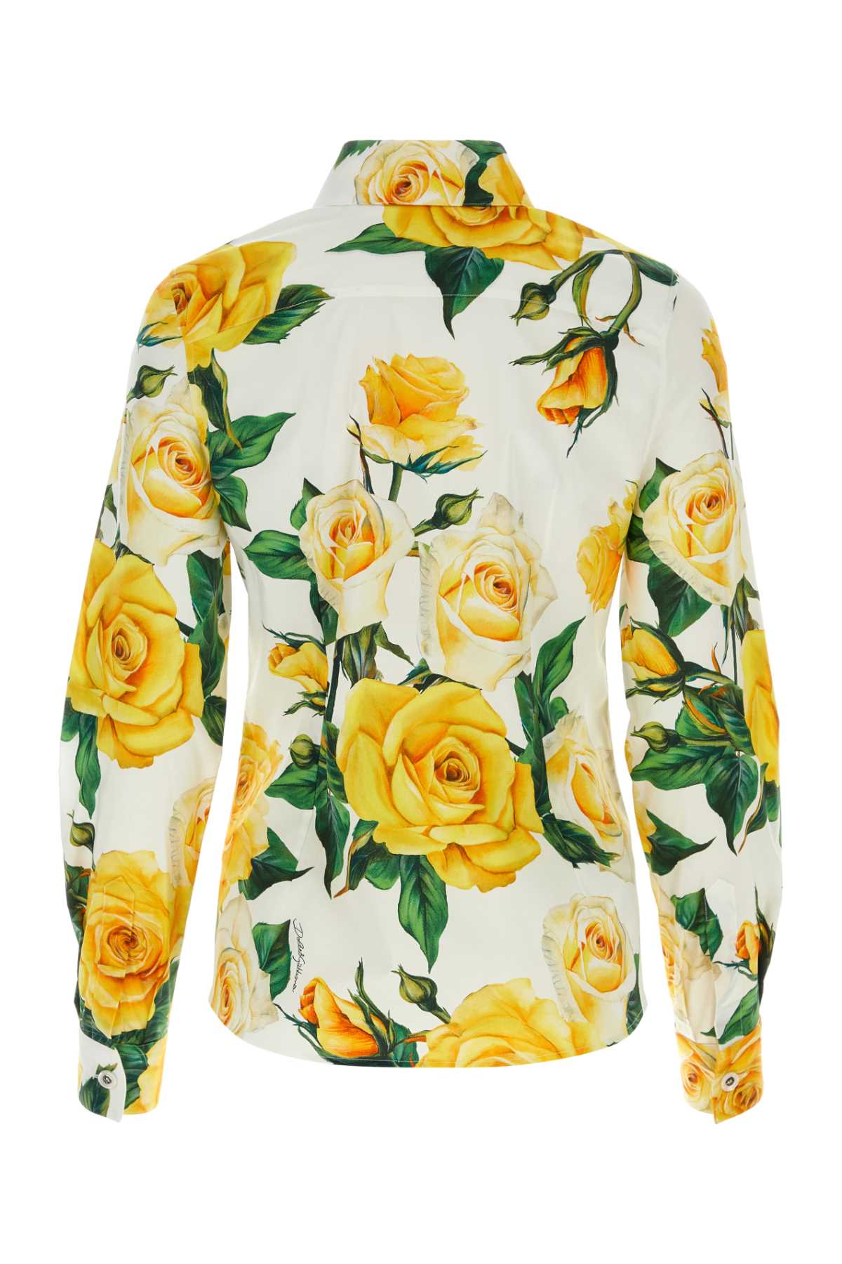 Shop Dolce & Gabbana Printed Stretch Poplin Shirt In Ha3vo