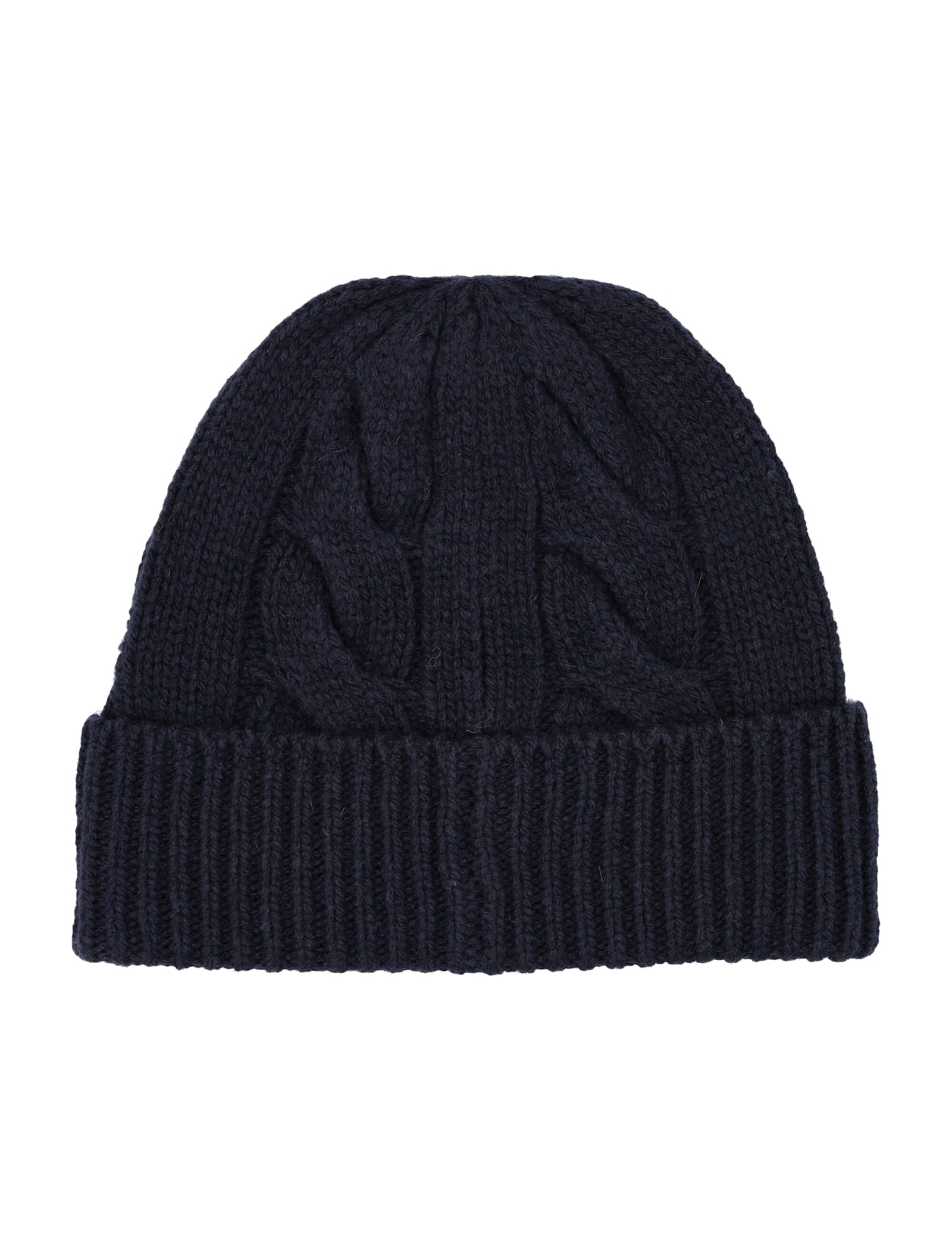 Polo Ralph Lauren Polo Bear Cable Wool-blend Beanie In Blue