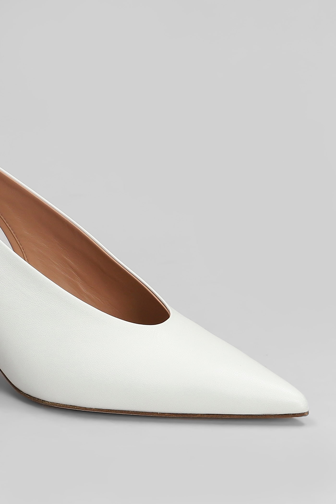 Shop Lella Baldi Pumps In White Leather