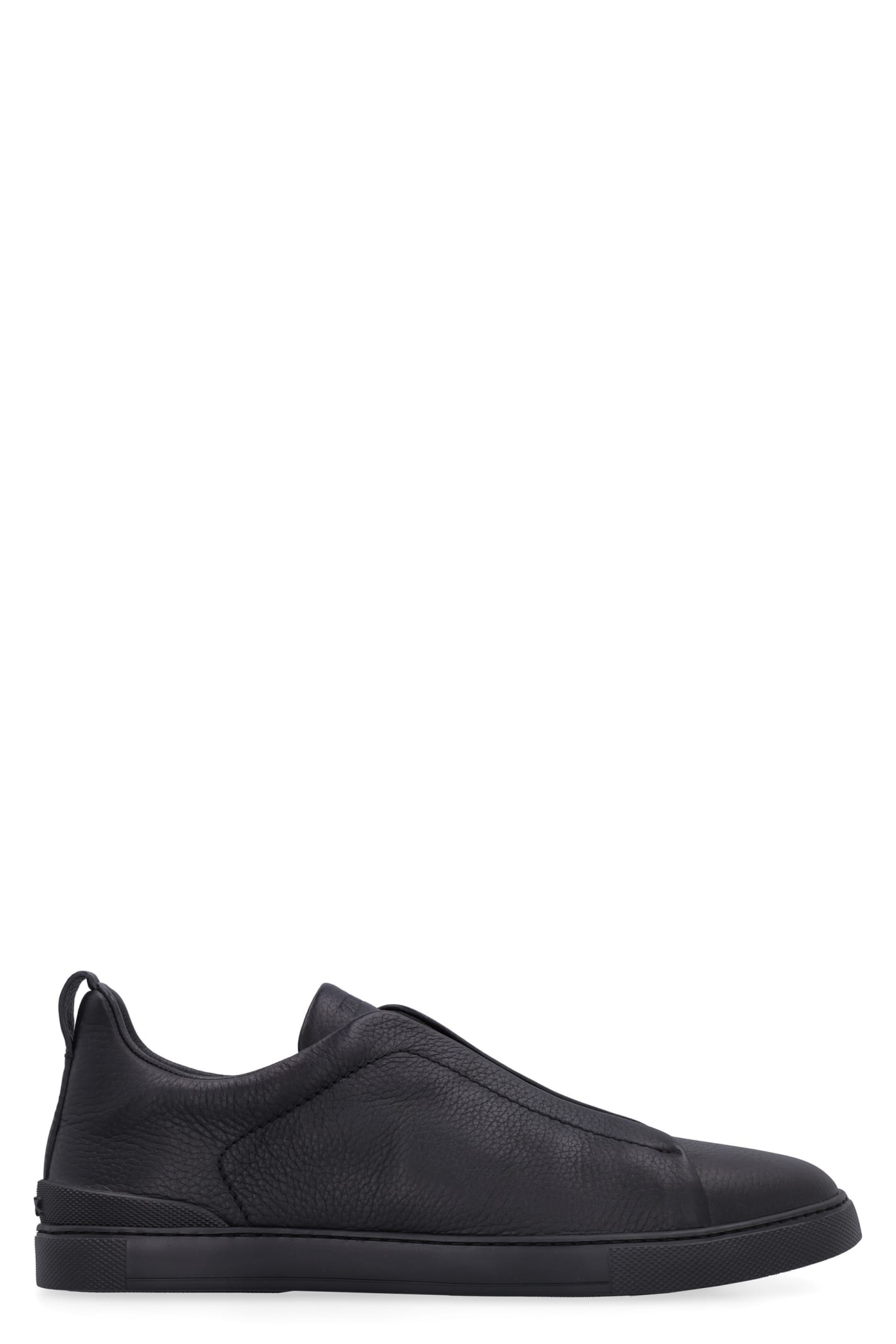 Ermenegildo Zegna Triple Stitch Leather Sneakers