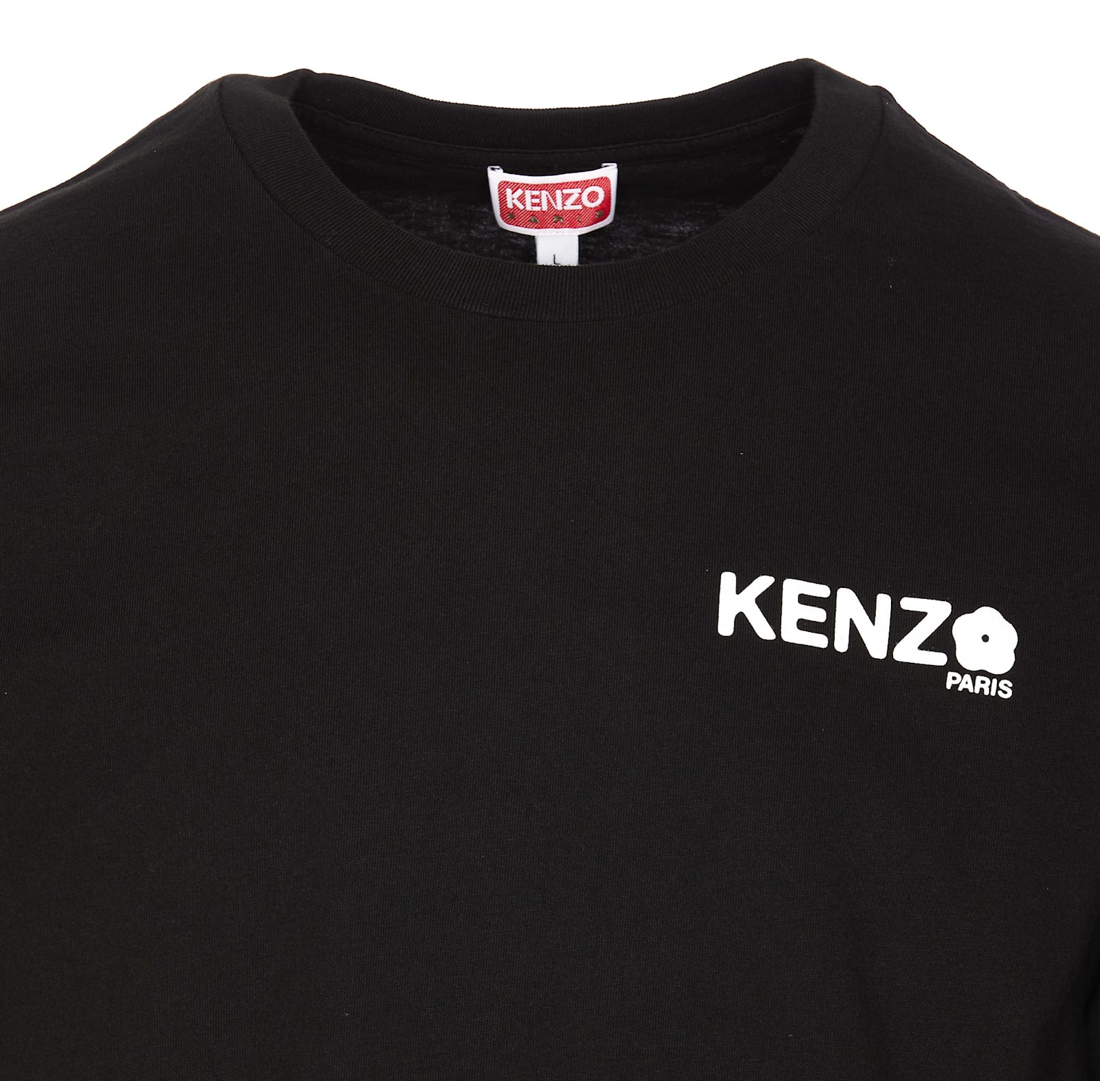 Kenzo Boke Flower 2.0 Classic Cotton Logo Graphic T-shirt In Black