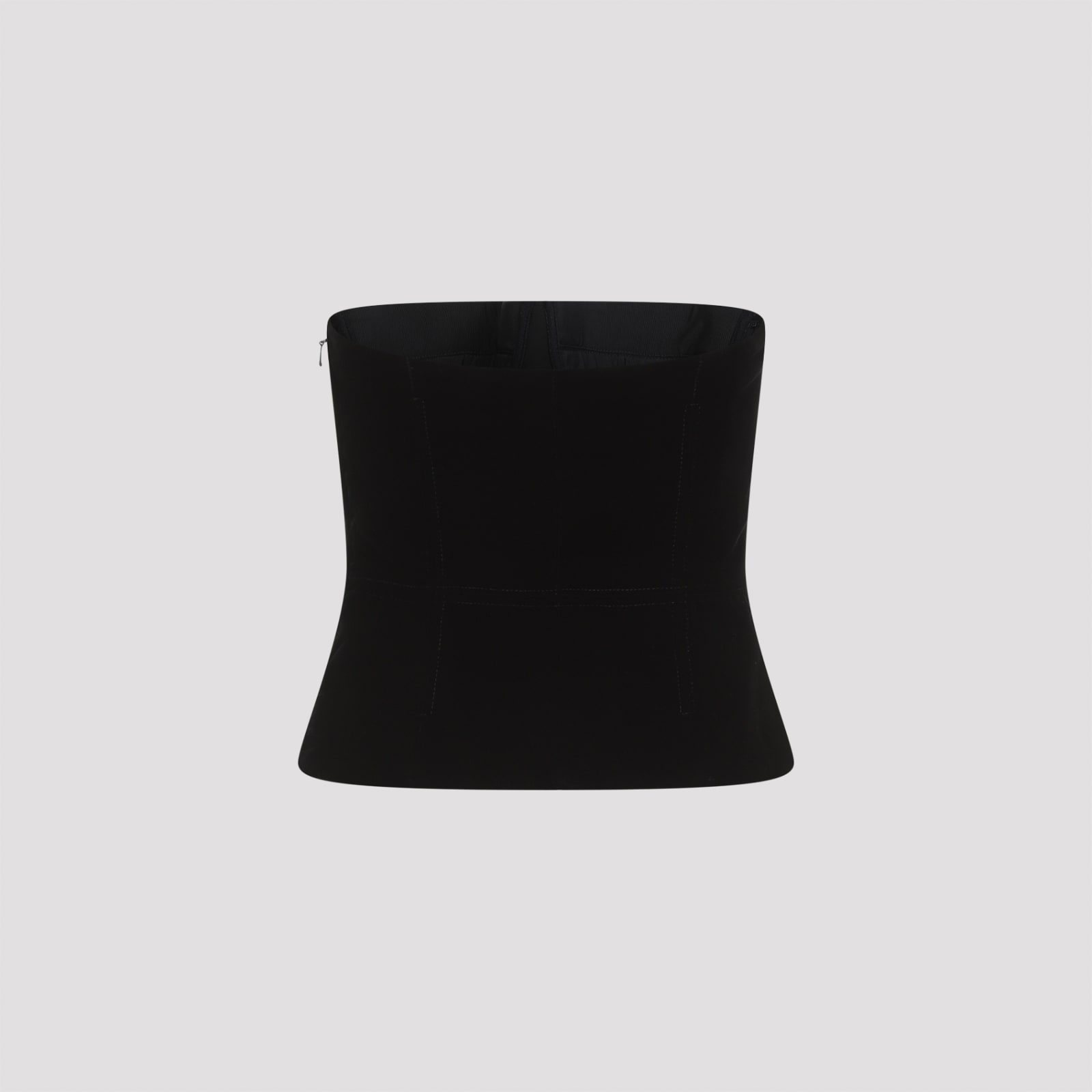 Shop Tom Ford Viscose Velvet Corset In Black