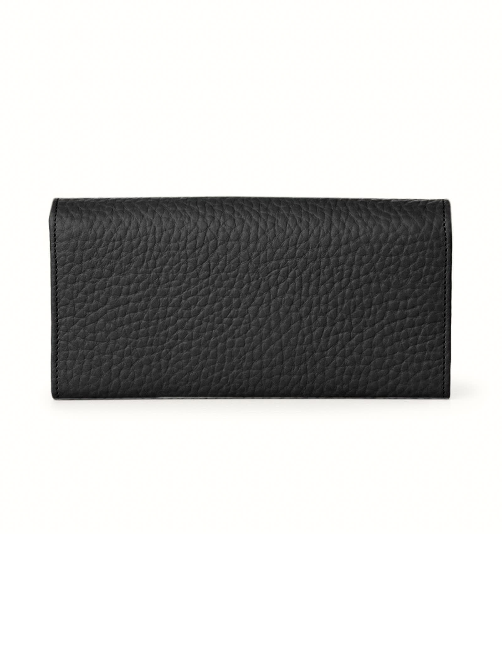 Shop Orciani Soft Leather Wallet In Black