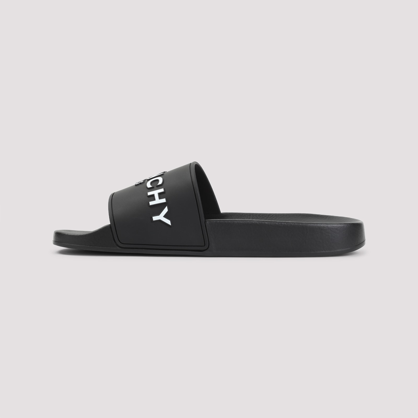 Givenchy Man Sandals Black Size 8 Thermoplastic Polyurethane In Black