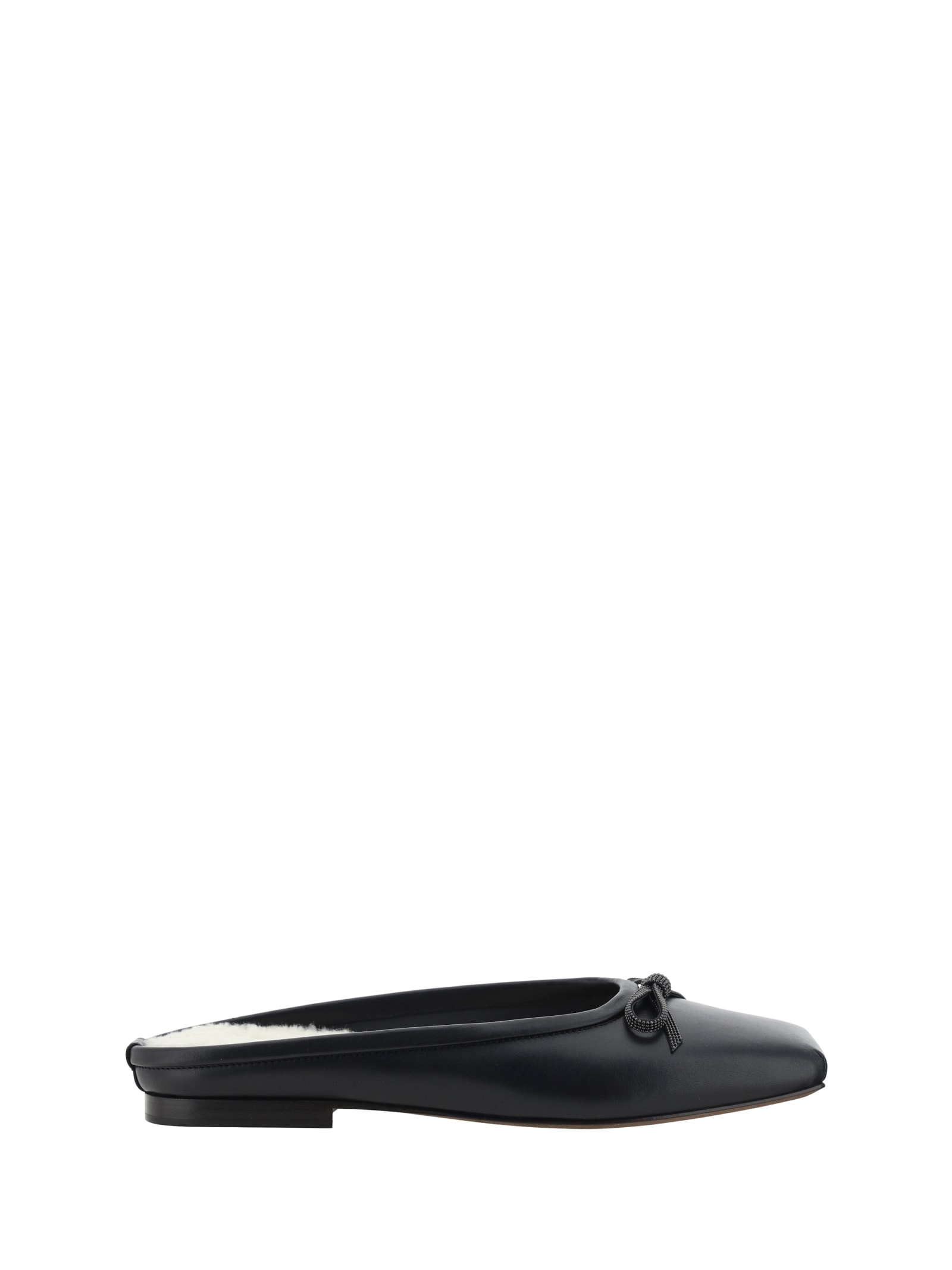 Shop Brunello Cucinelli Ballerinas In Nero