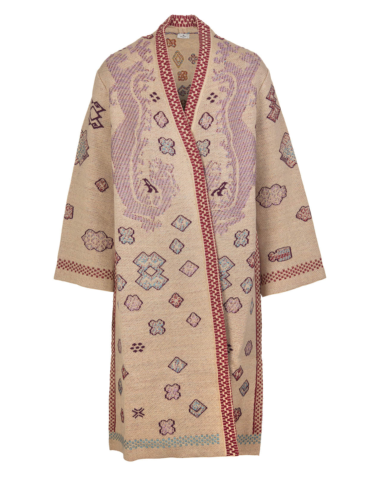 Etro Geometric Embroidered Cardi-coat Woman