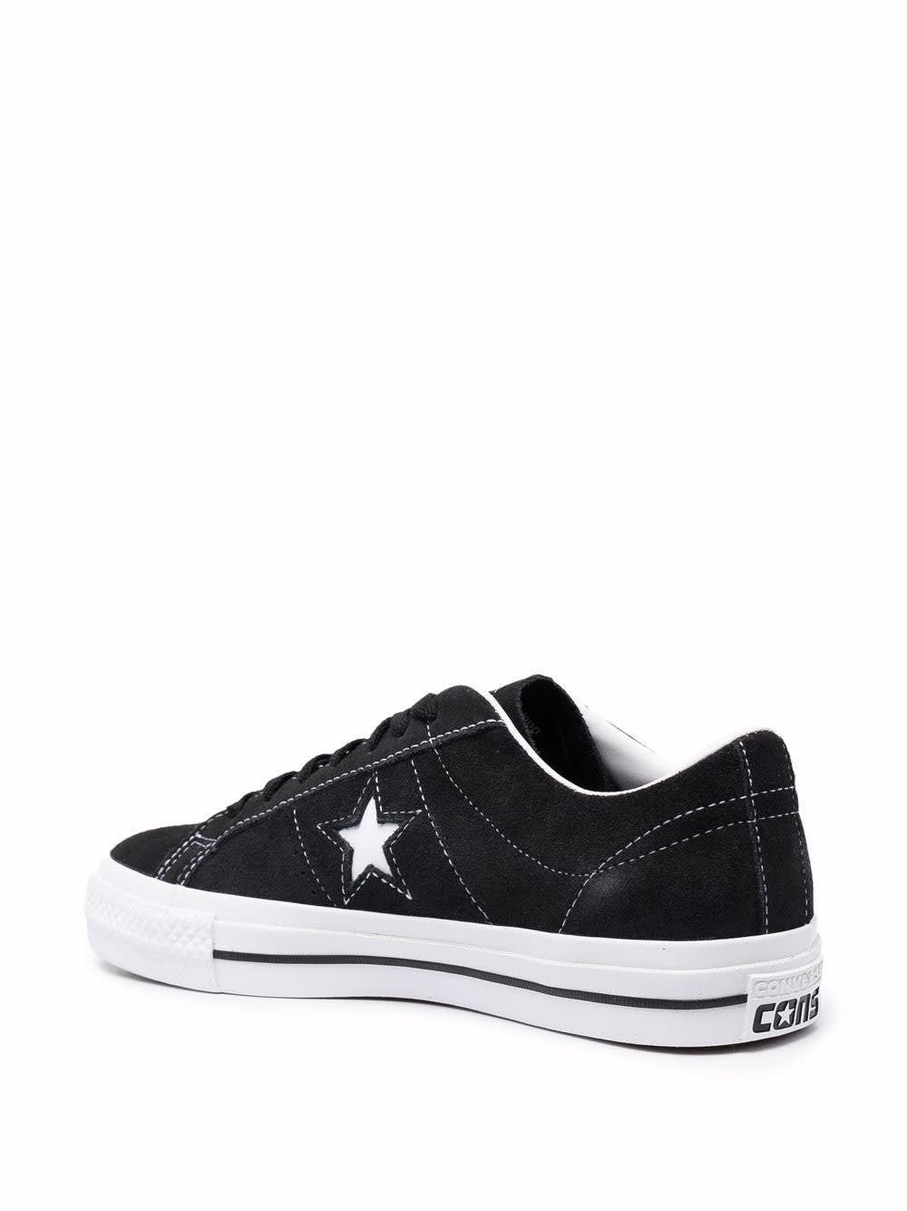 Converse One Star Pro Sneakers In Black In Black