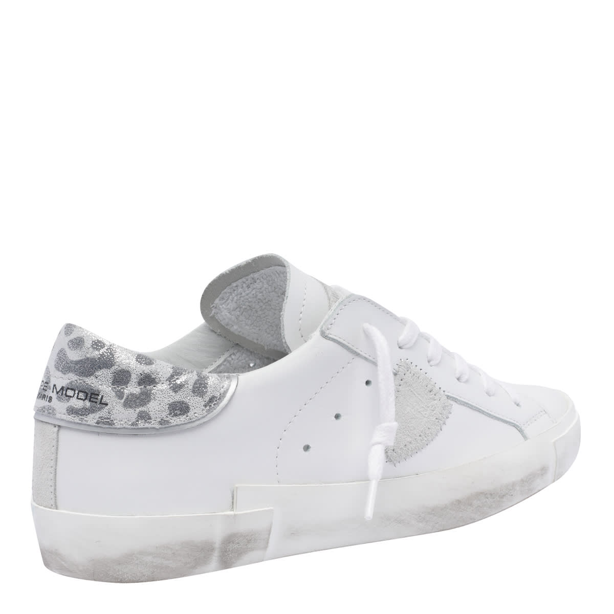Philippe Model Prsx Leather Sneakers In White
