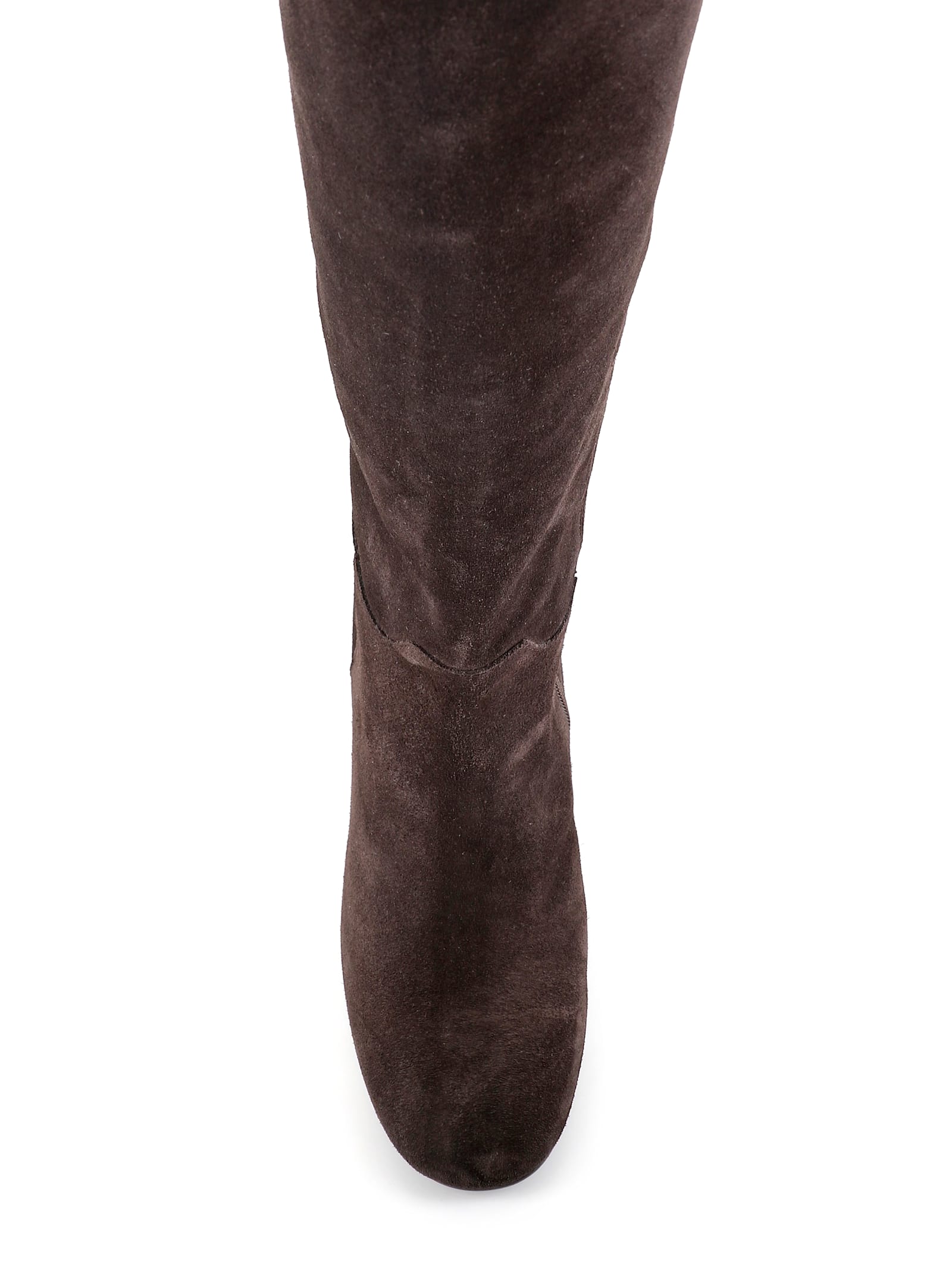 Del Carlo Block-heel Suede Boots In Brown