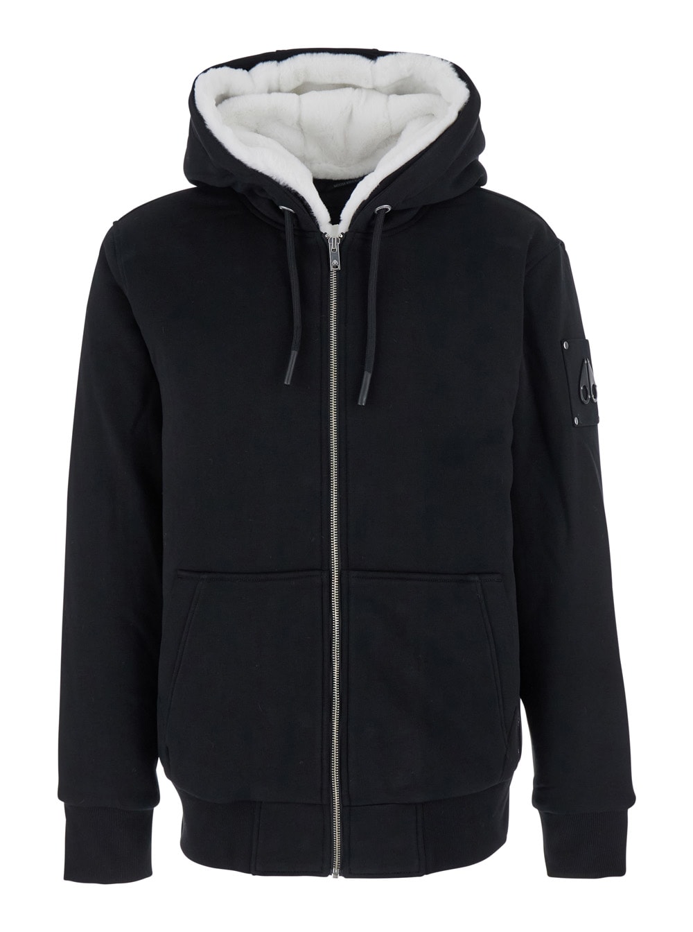 Moose Knuckles Classic Bunny Hoodie Sweatshirt In Black