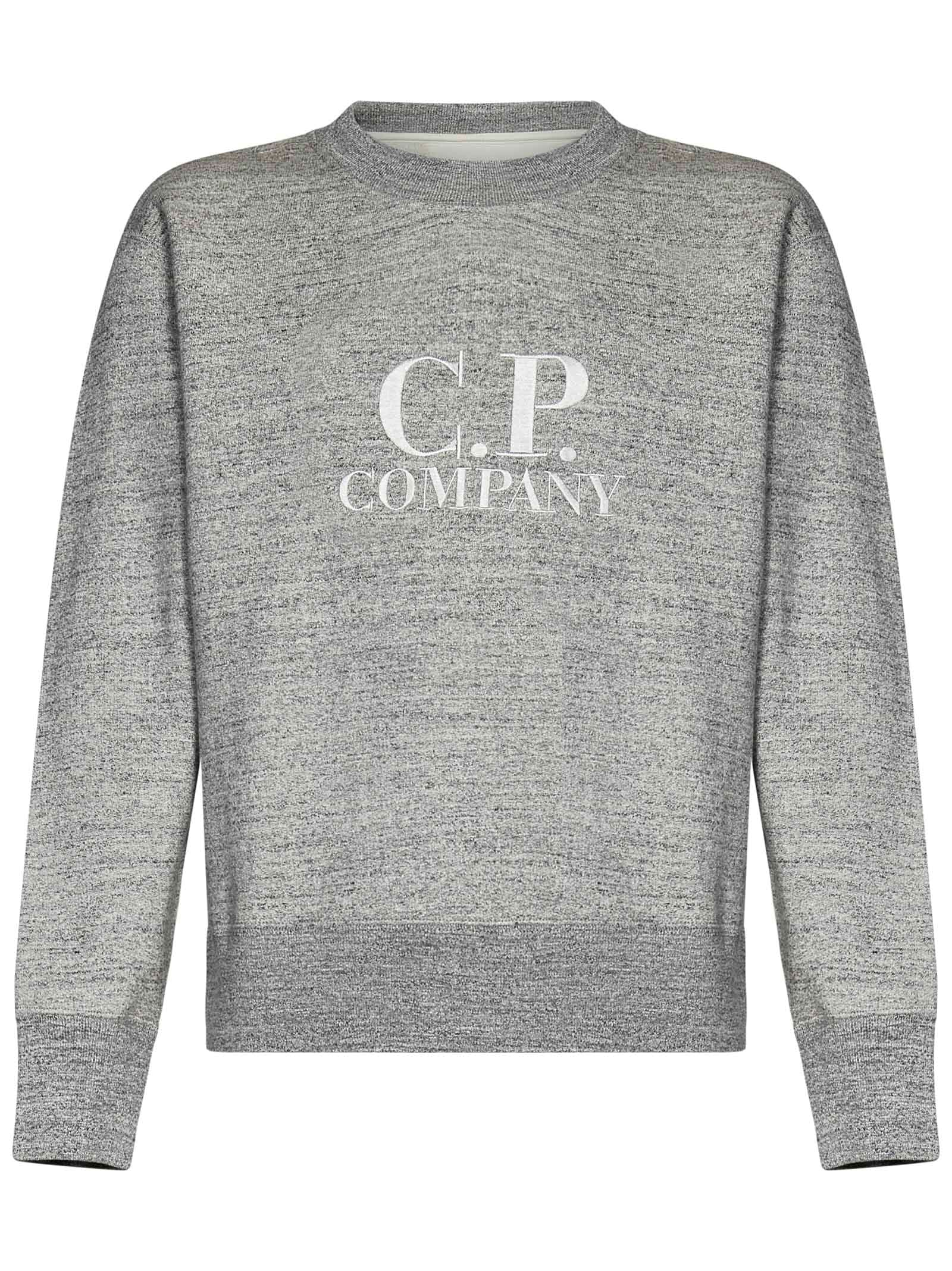 Shop C.p. Company Sweatshirt In Grey