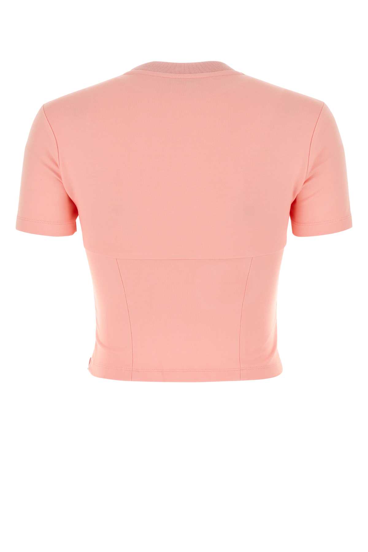 Shop Area Pink Stretch Jersey T-shirt In Candyrose