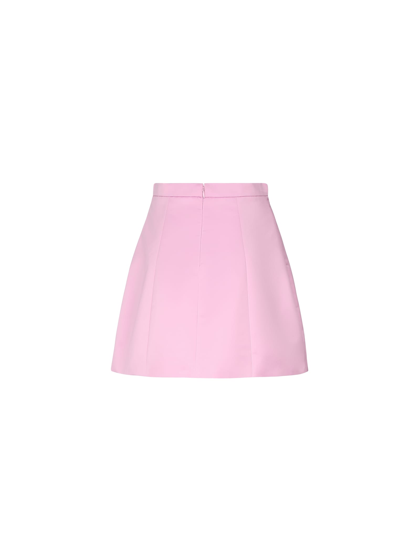 Blumarine Duchesse High-rise Satin Maxi Skirt In Pink