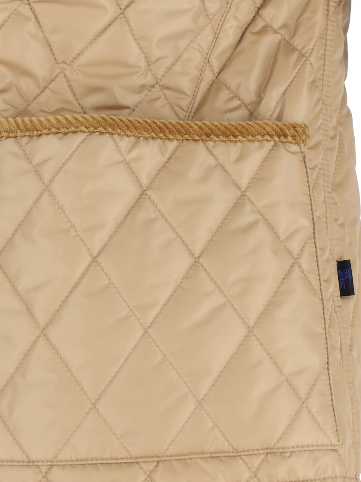 Burberry Cropped Quilted Nylon Jacket In Multi