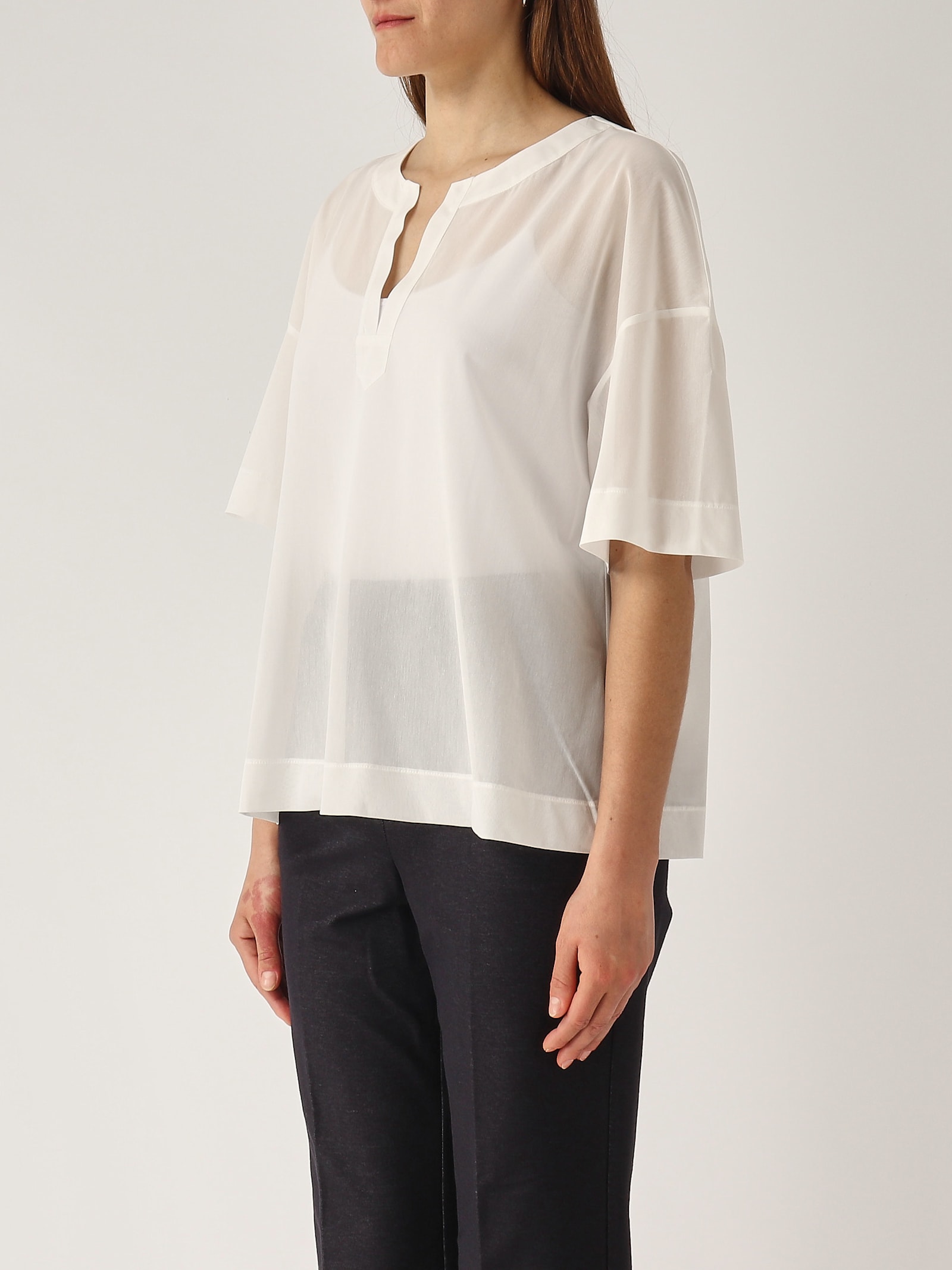 Max Mara Fidato Blouse In Bianco