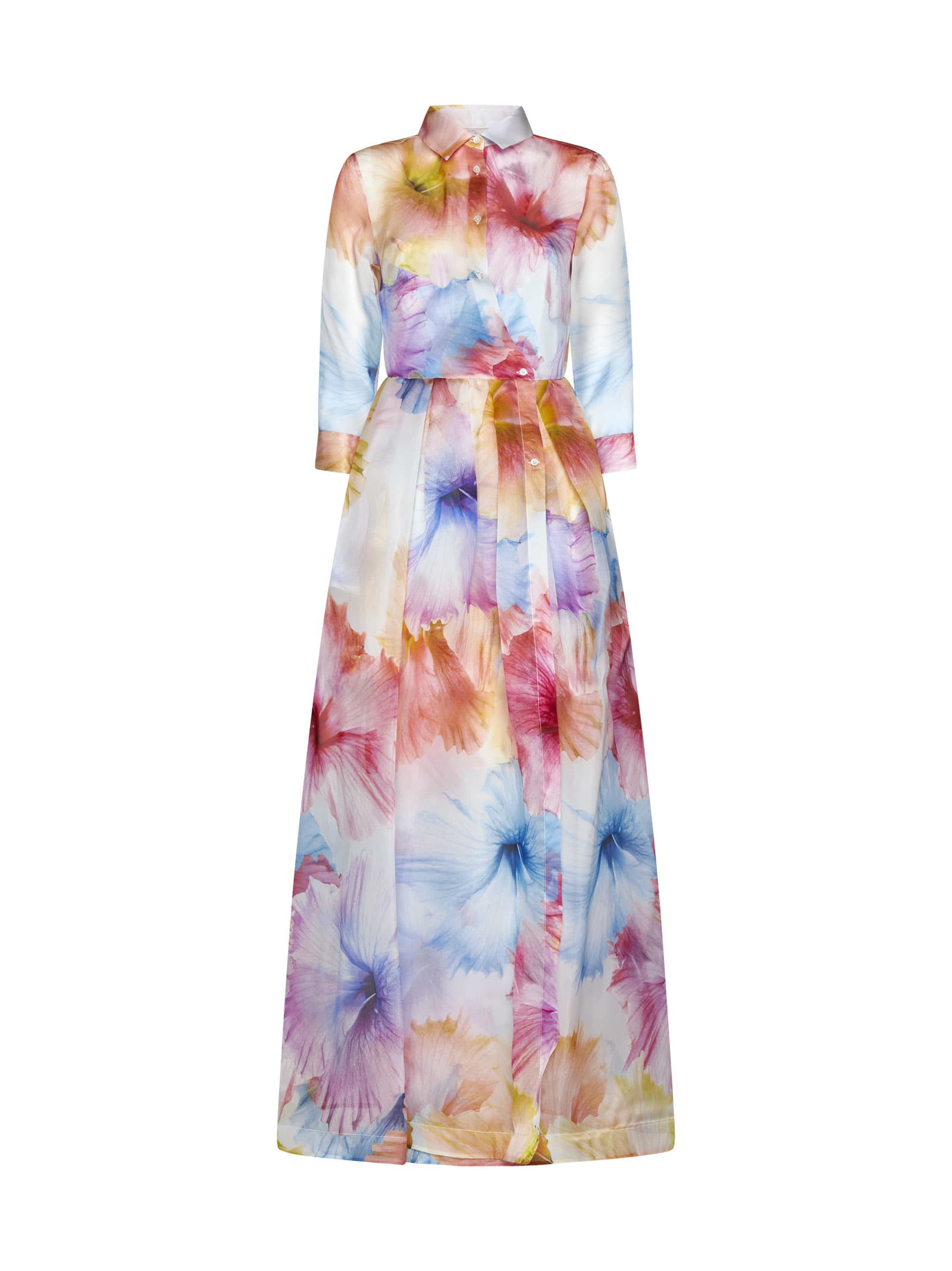 Shop Sara Roka Dress In Multicolour