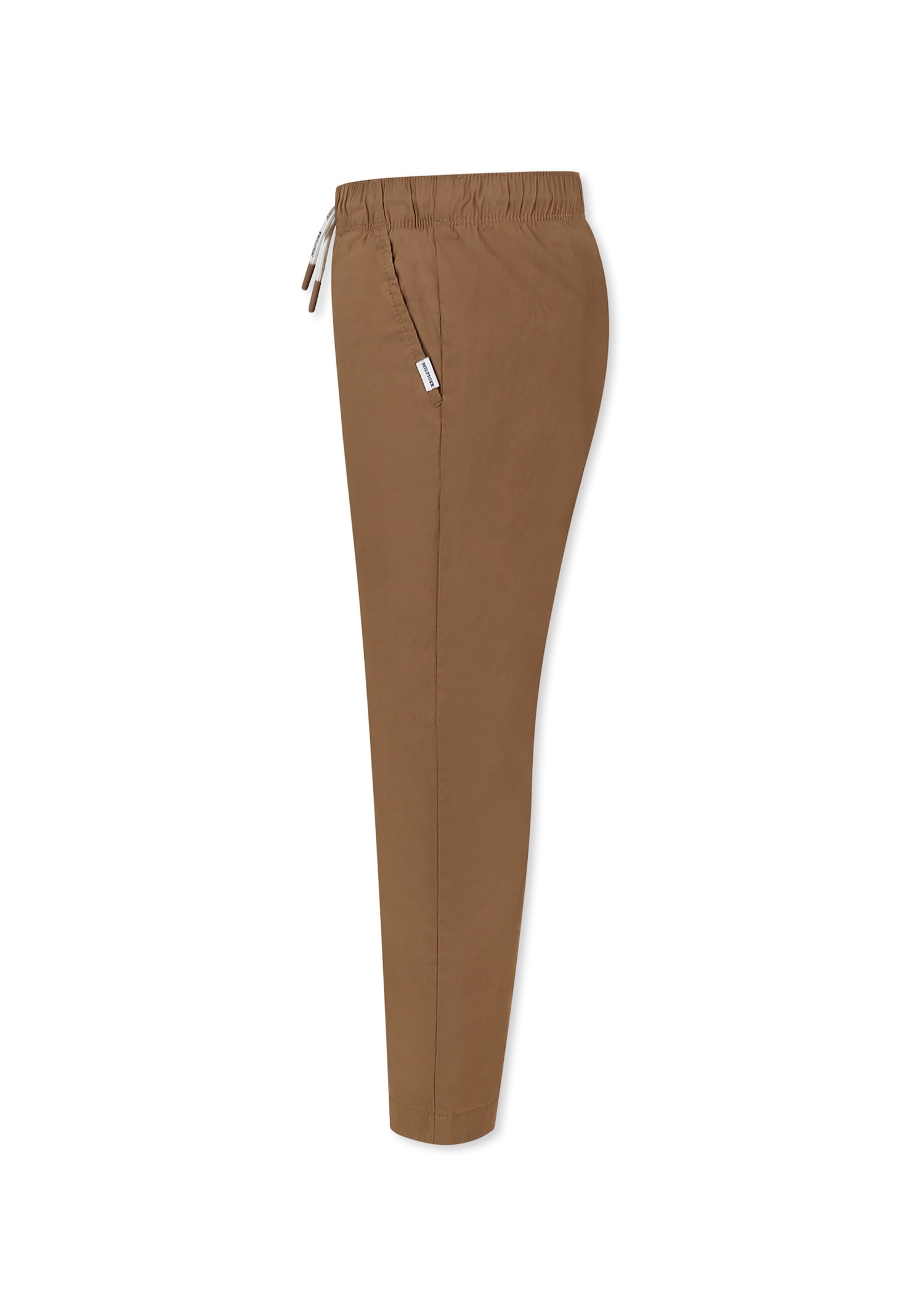 Tommy Hilfiger Brown Trousers For Boy With Flag In Brown