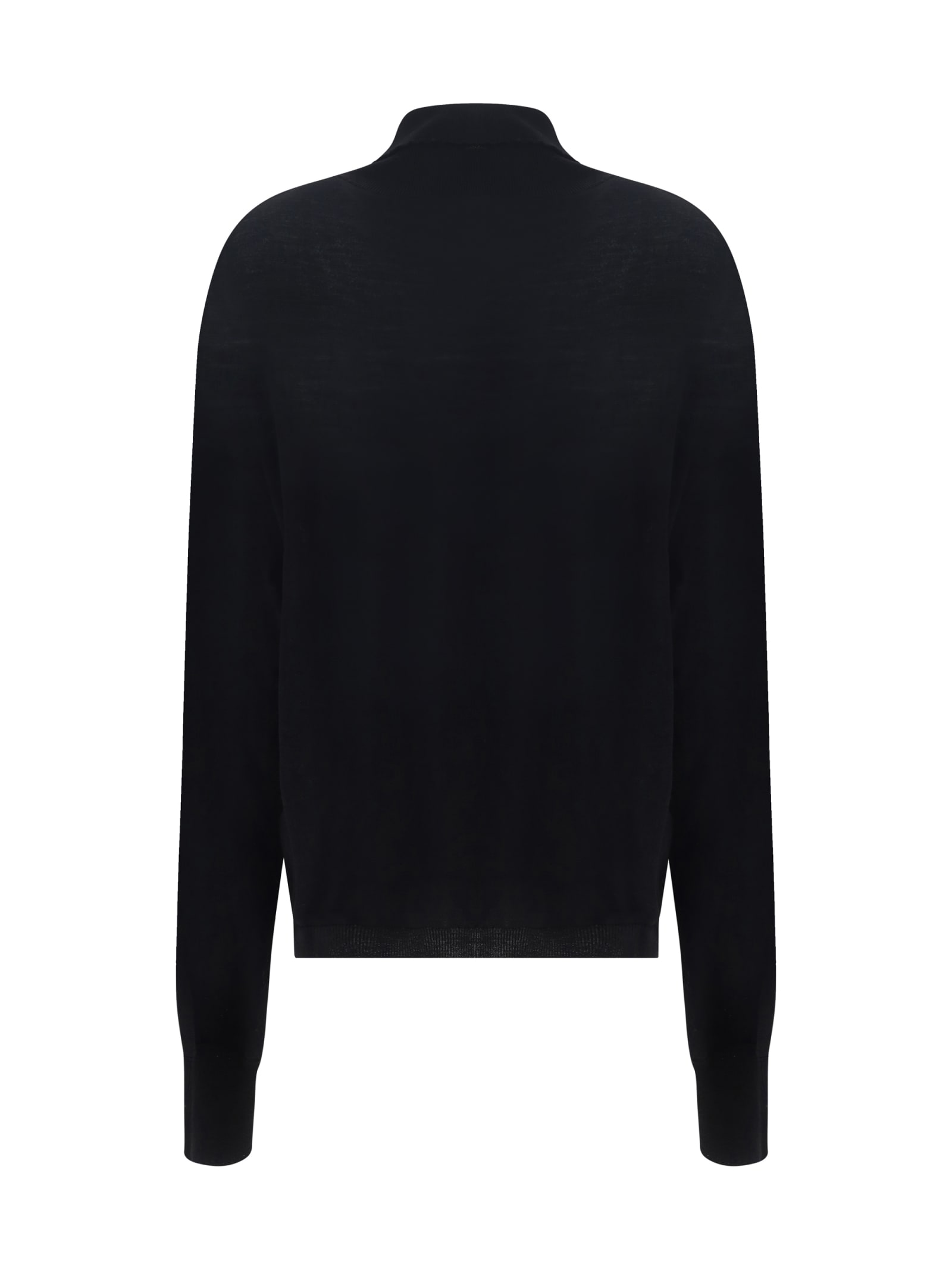 Shop Quira Turtleneck Sweater In Black