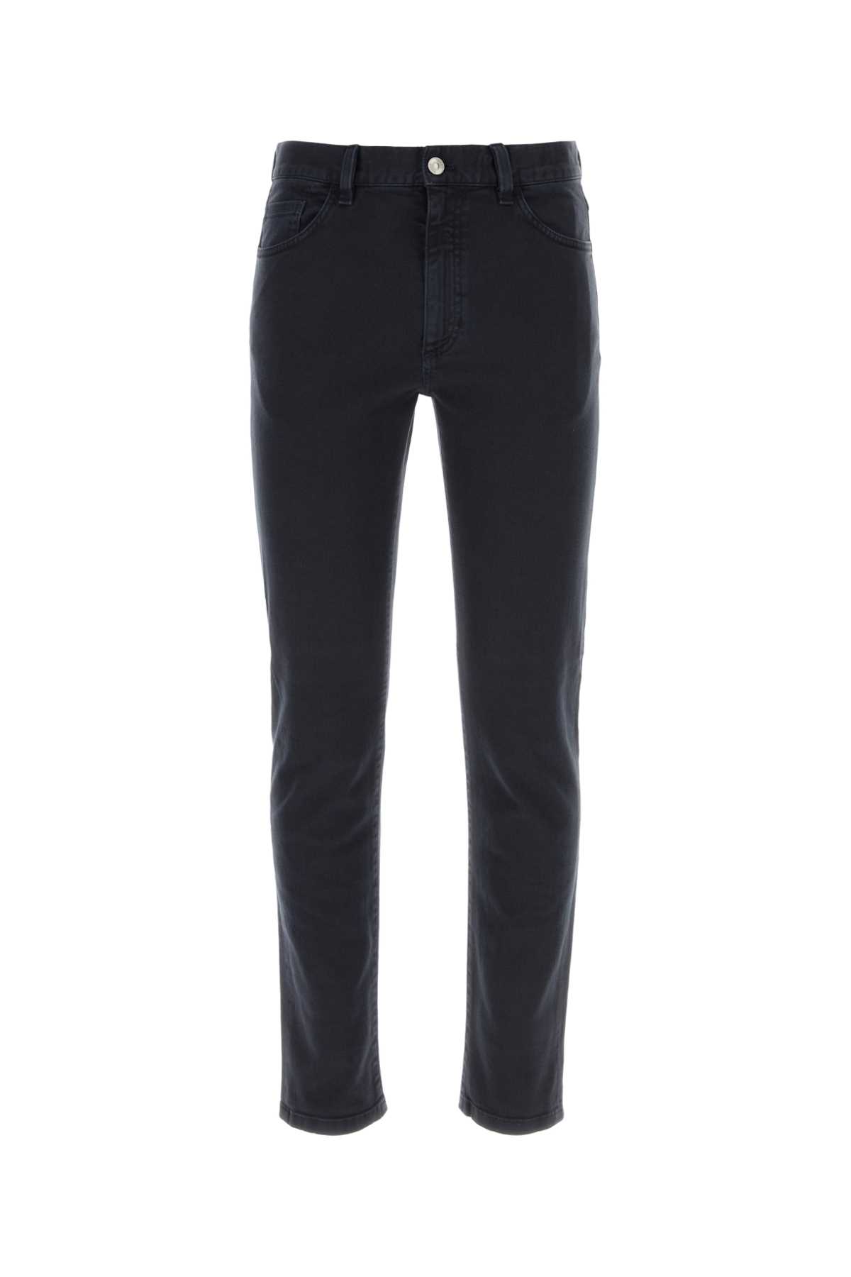 Shop Zegna Midnight Blue Stretch Denim Roccia Jeans In B09