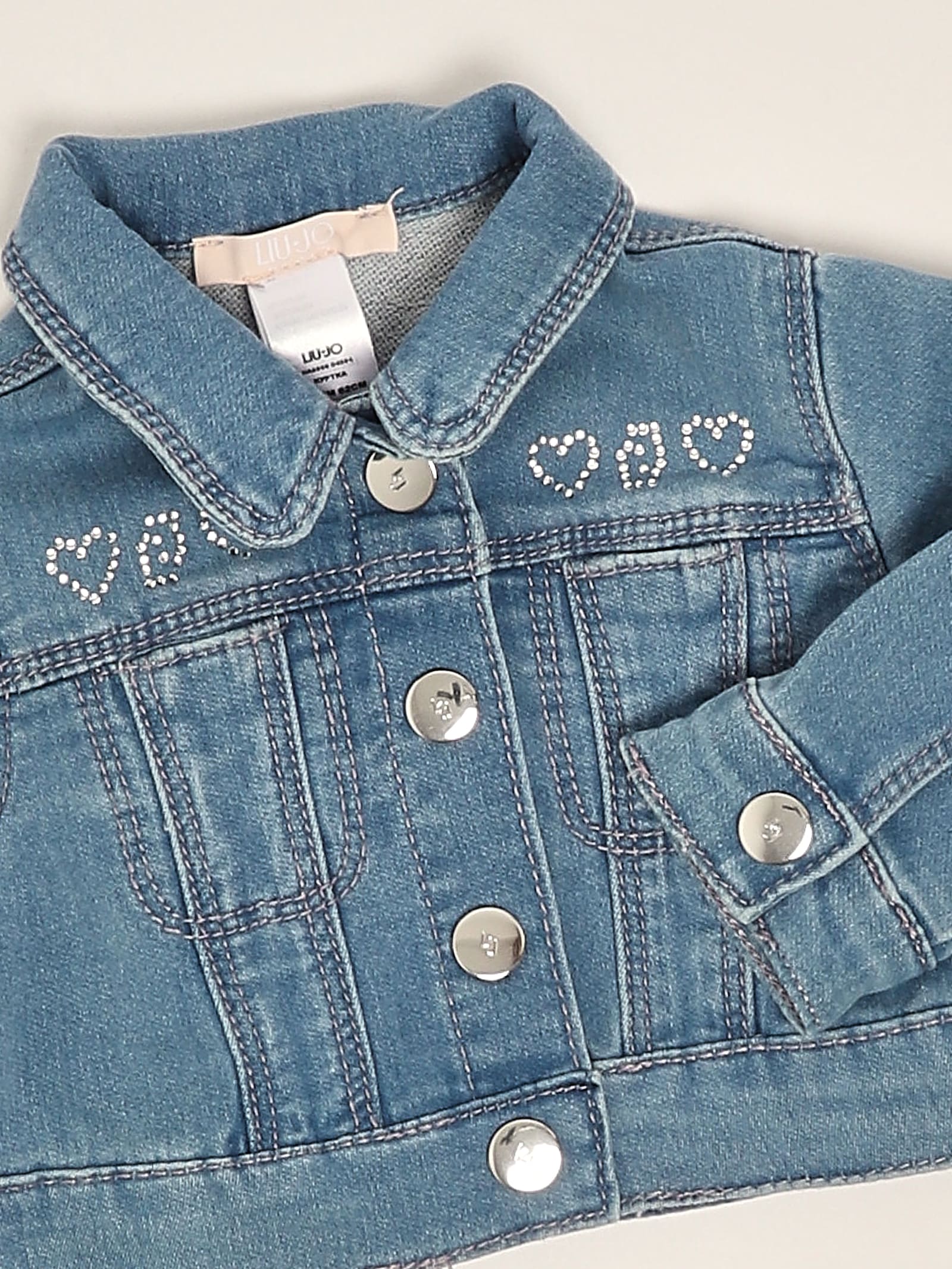 Liu •jo Denim Jacket Jacket In Blue